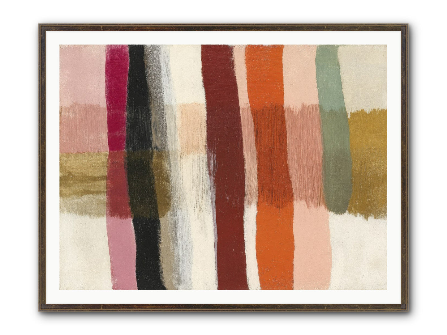 Tether No.3 Framed Print - Slimwoods Black/Gold 48x36