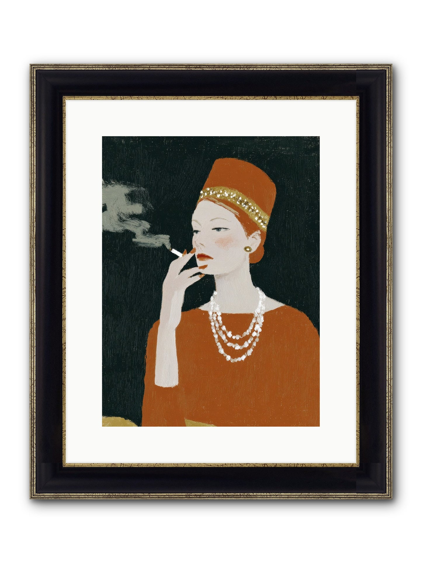 The Abundance She Commanded Framed Print - Black & Gold 12x16
