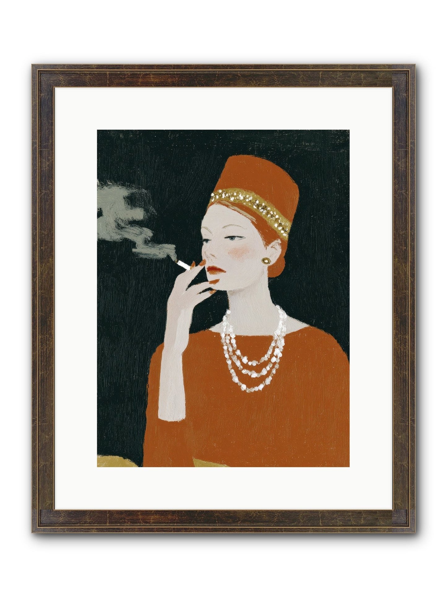 The Abundance She Commanded Framed Print - Slimwoods Black/Gold 12x16