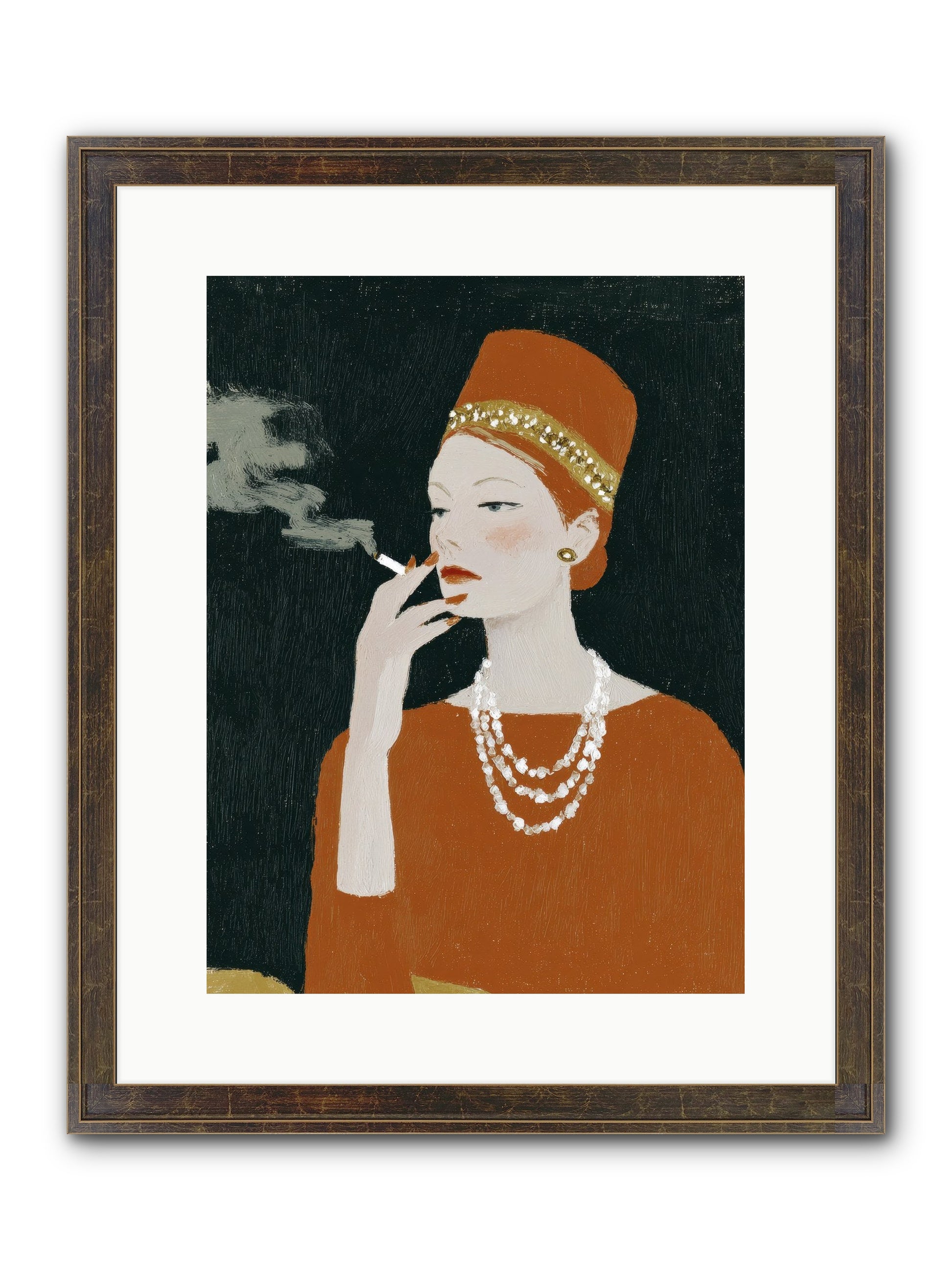 The Abundance She Commanded Framed Print - Slimwoods Black/Gold 12x16