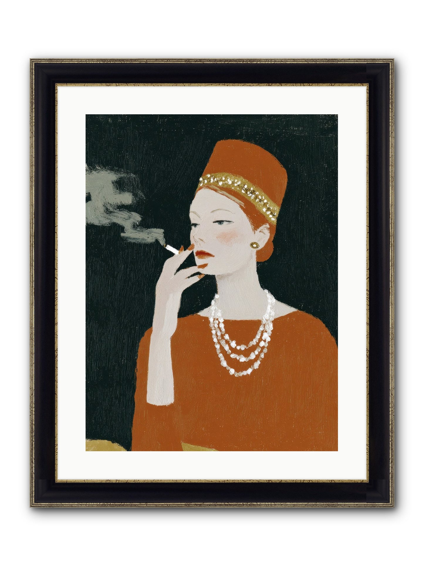 The Abundance She Commanded Framed Print - Black & Gold 18x24