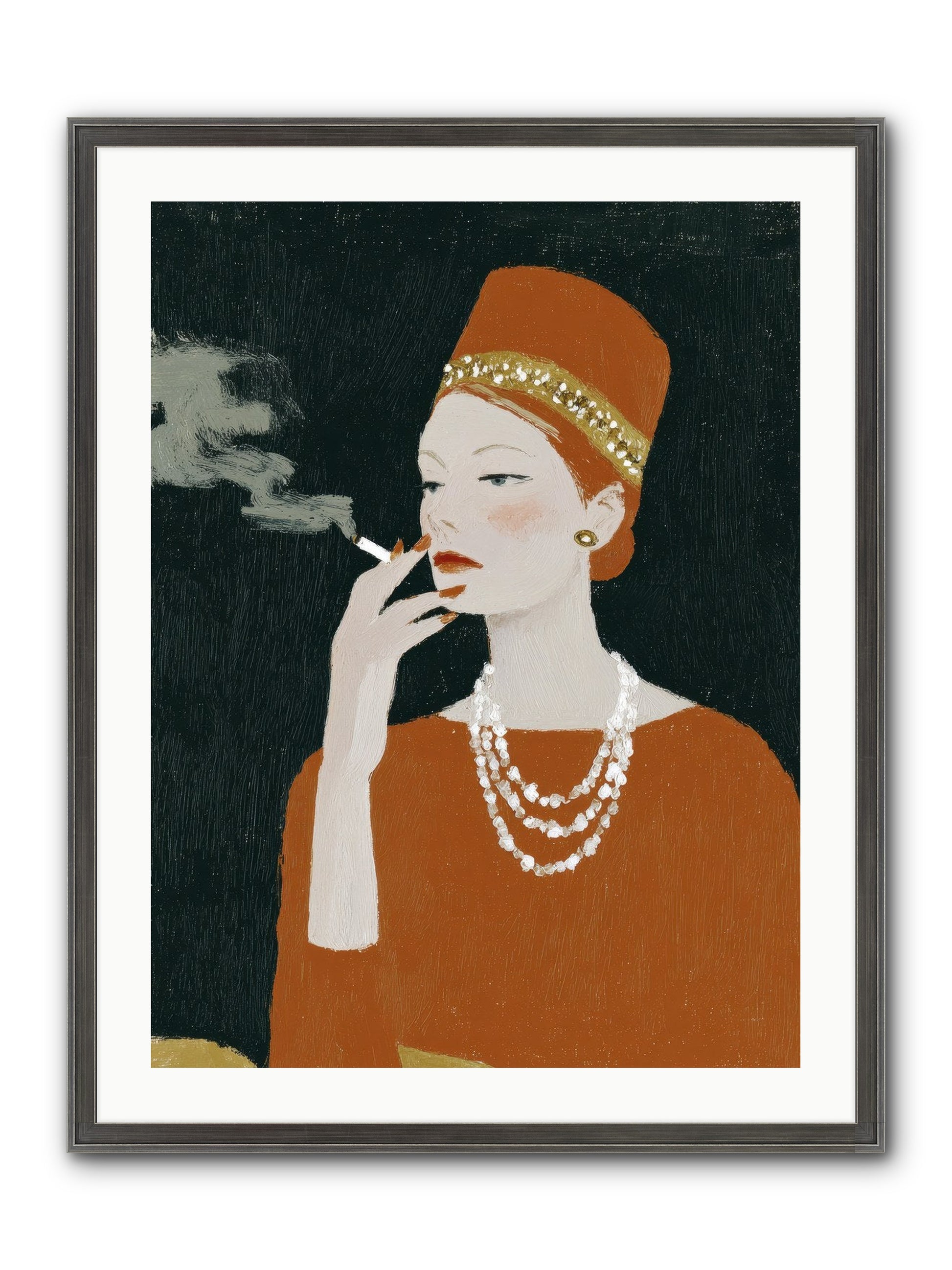 The Abundance She Commanded Framed Print - Slimwoods Black/Silver 24x32