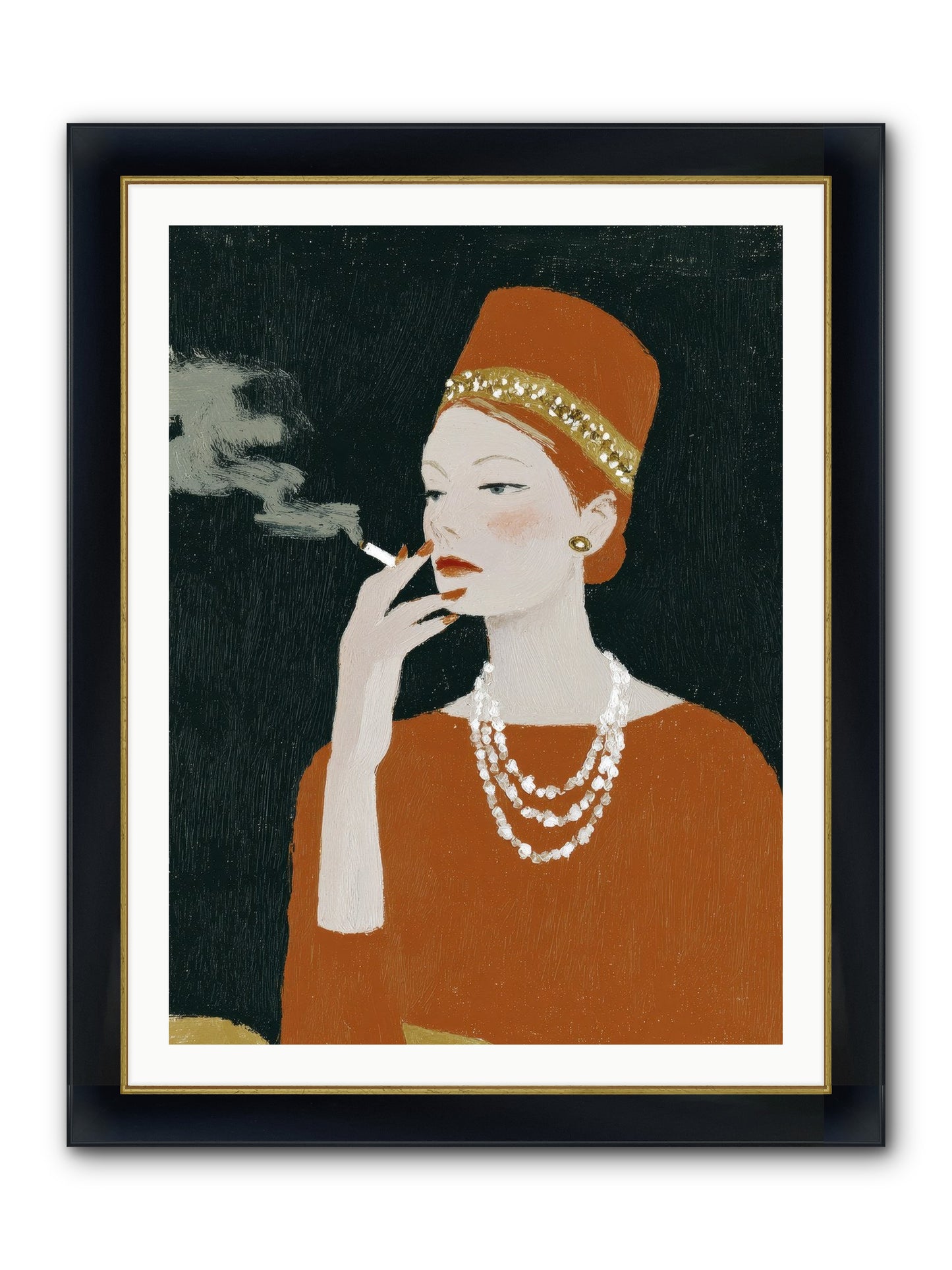 The Abundance She Commanded Framed Print - Wide Black w/Gold 30x40