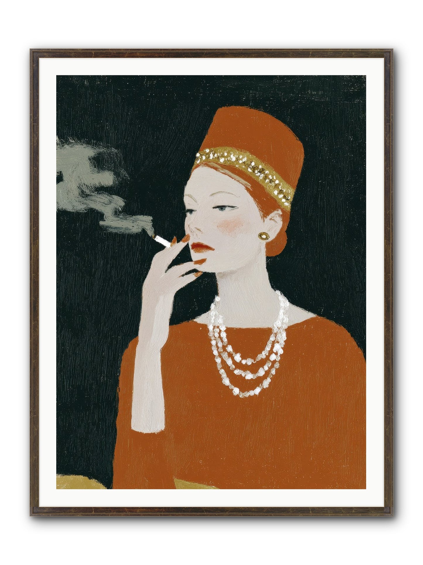 The Abundance She Commanded Framed Print - Slimwoods Black/Gold 36x48