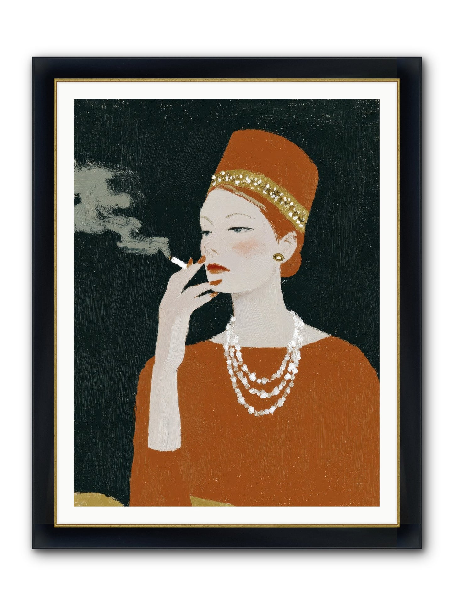 The Abundance She Commanded Framed Print - Wide Black w/Gold 36x48