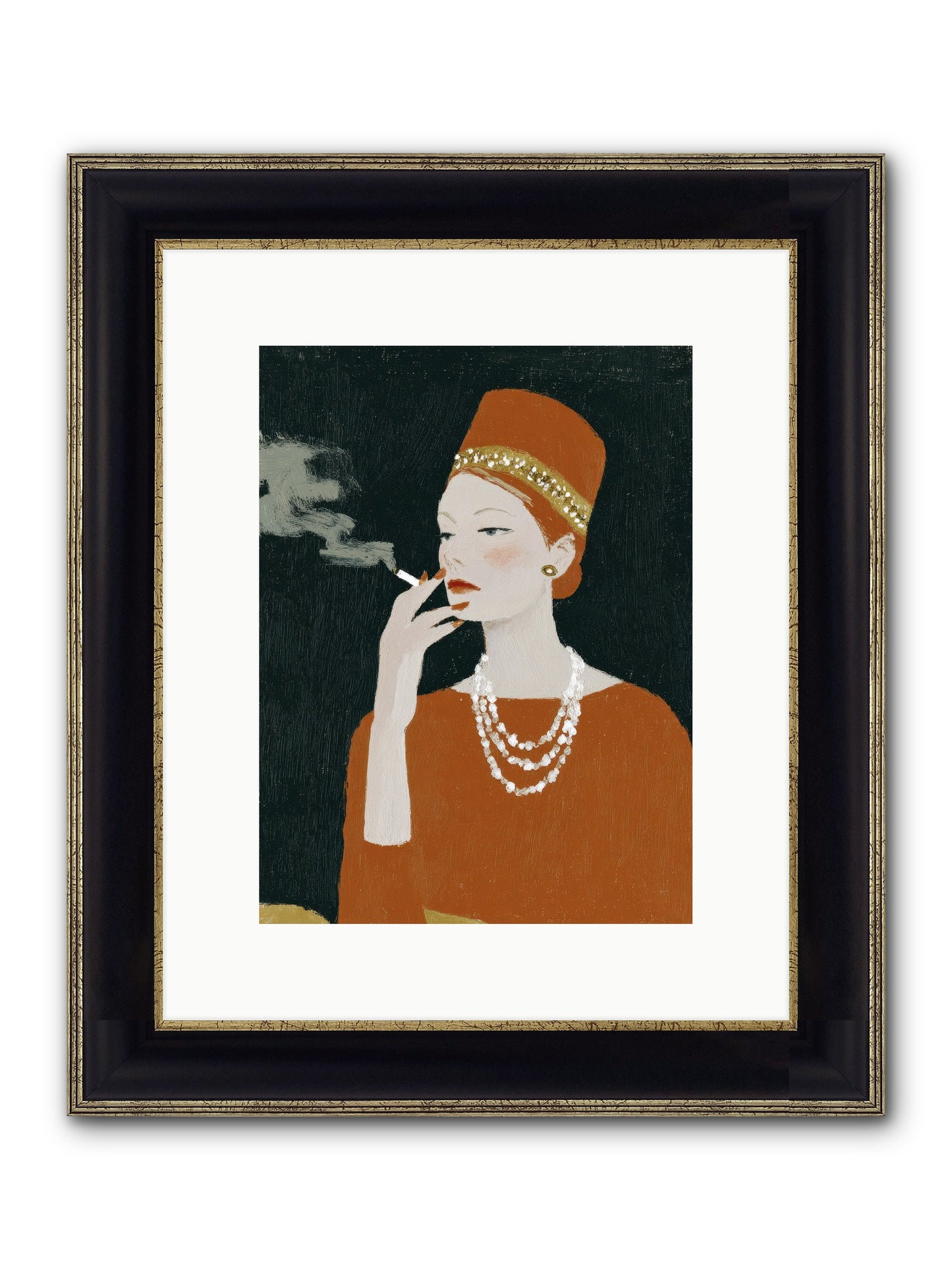 The Abundance She Commanded Framed Print - Black & Gold 9x12
