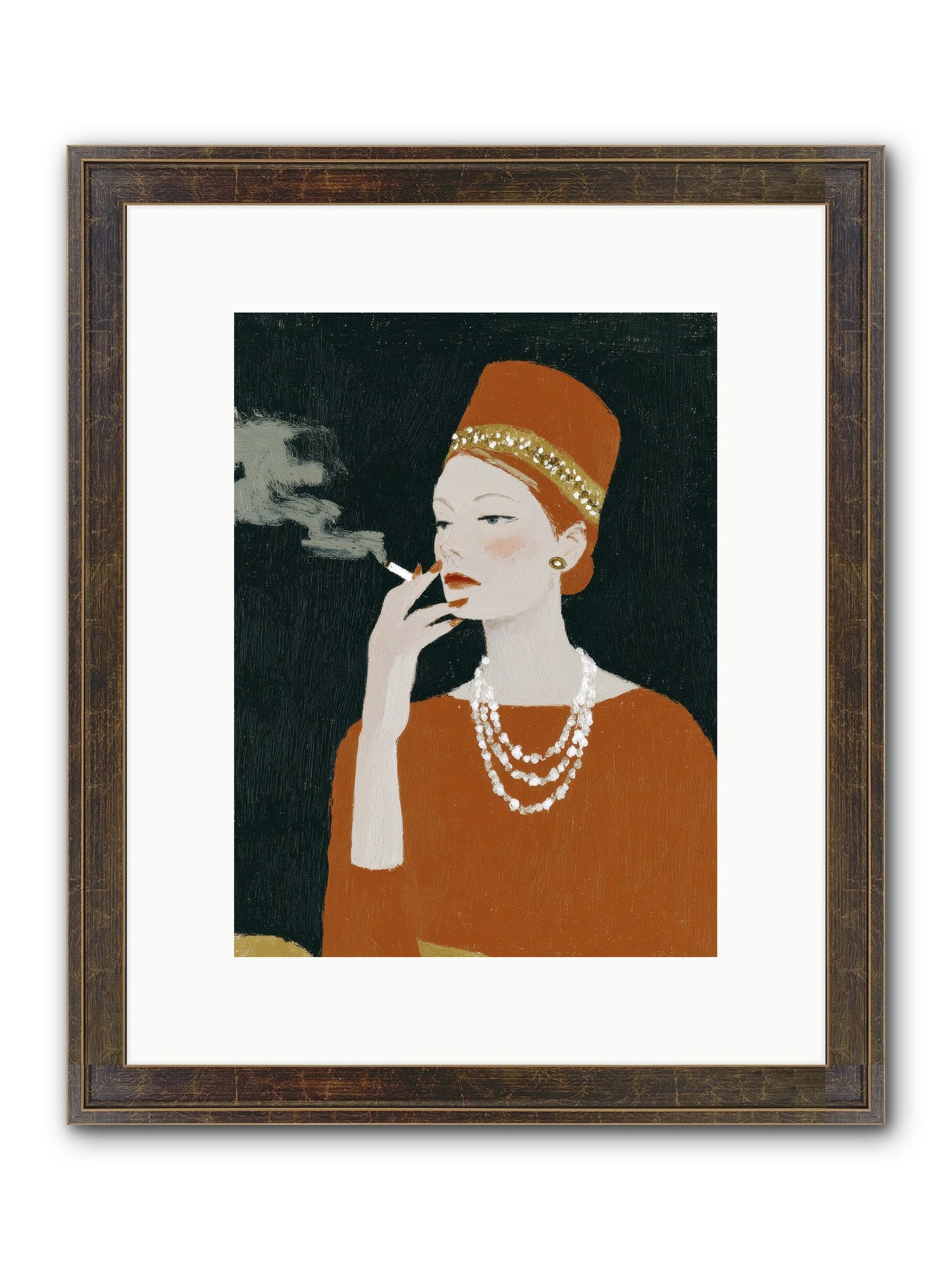 The Abundance She Commanded Framed Print - Slimwoods Black/Gold 9x12