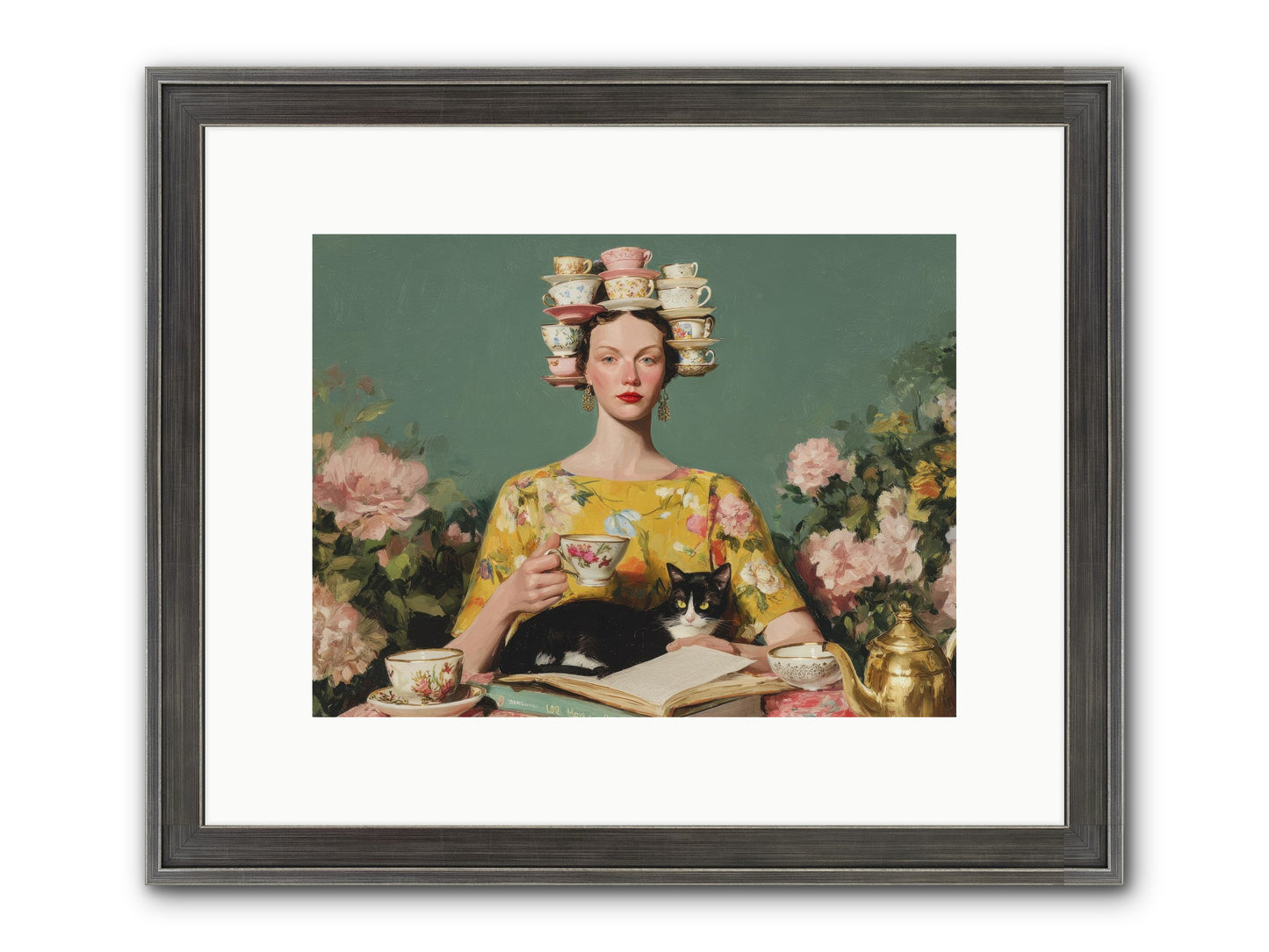 The Afternoon Empire Framed Print - Slimwoods Black/Silver 12x9