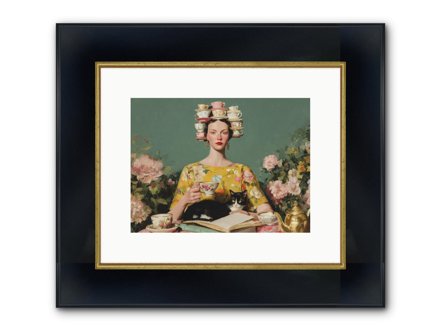 The Afternoon Empire Framed Print - Wide Black w/Gold 12x9