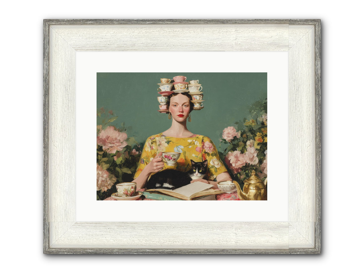 The Afternoon Empire Framed Print - Driftwood White 16x12