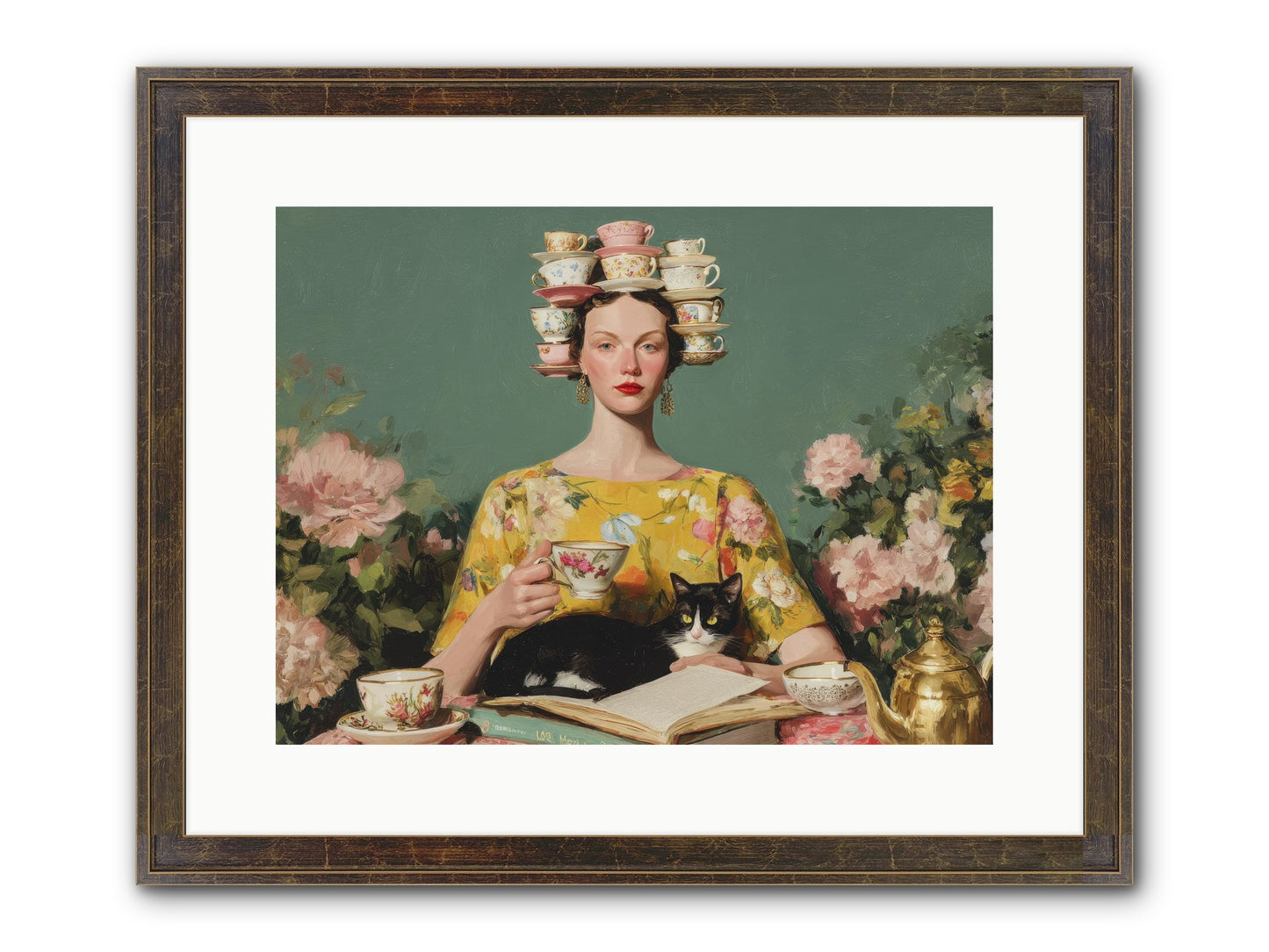 The Afternoon Empire Framed Print - Slimwoods Black/Gold 16x12