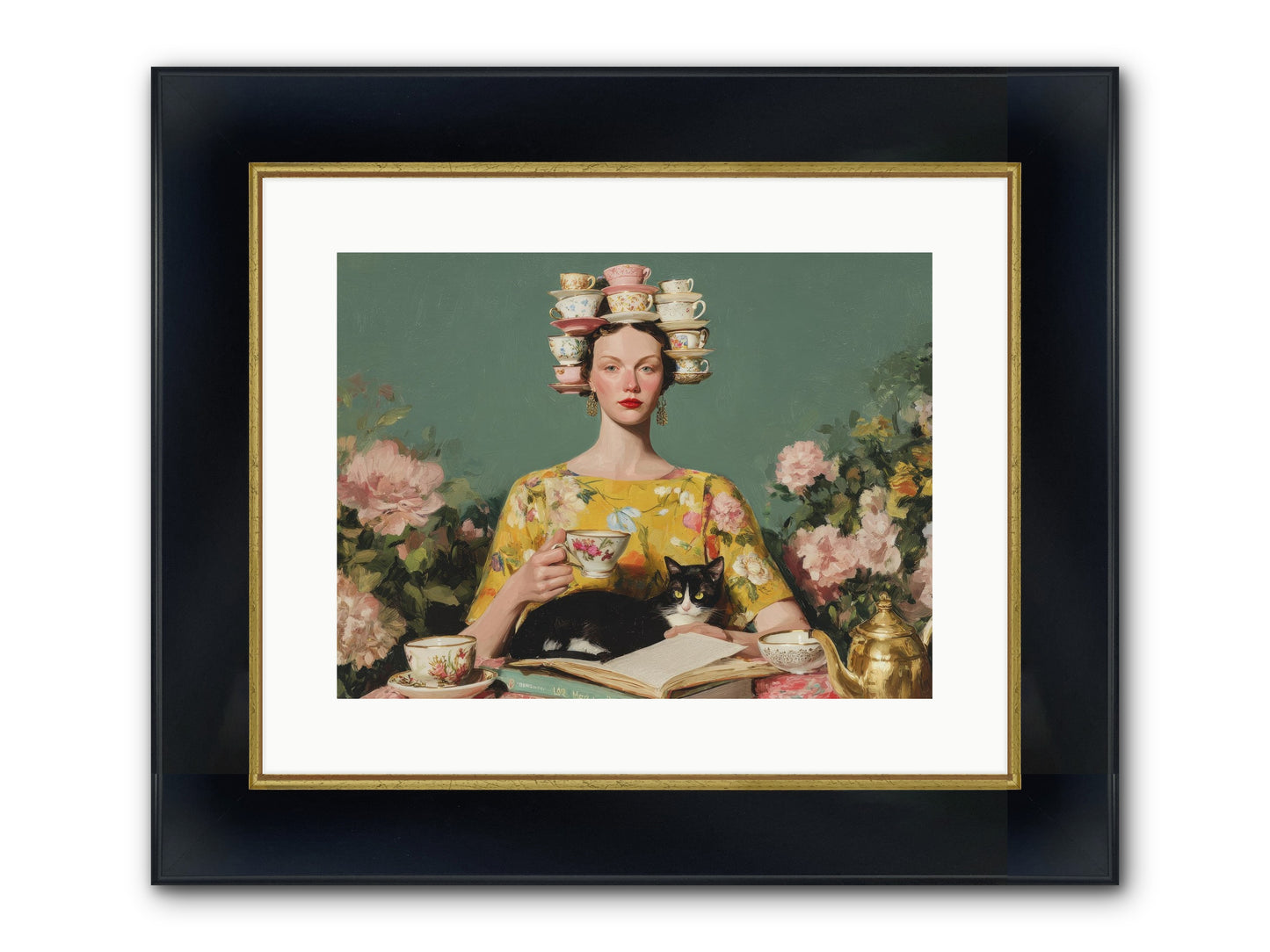 The Afternoon Empire Framed Print - Wide Black w/Gold 16x12