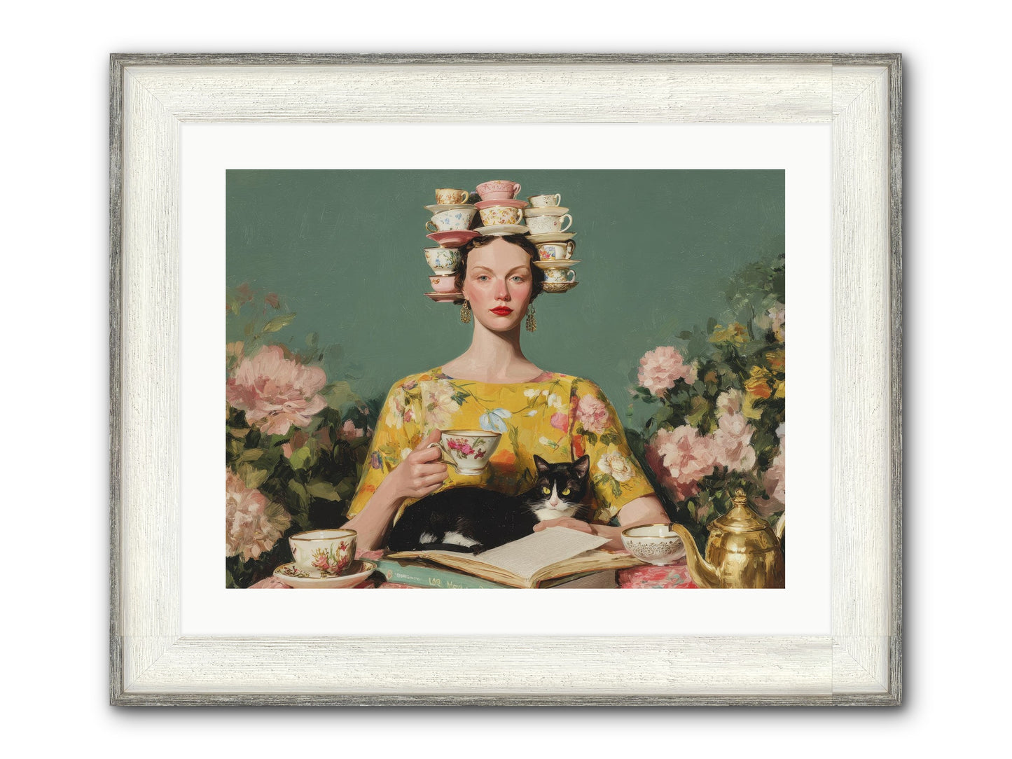 The Afternoon Empire Framed Print - Driftwood White 24x18
