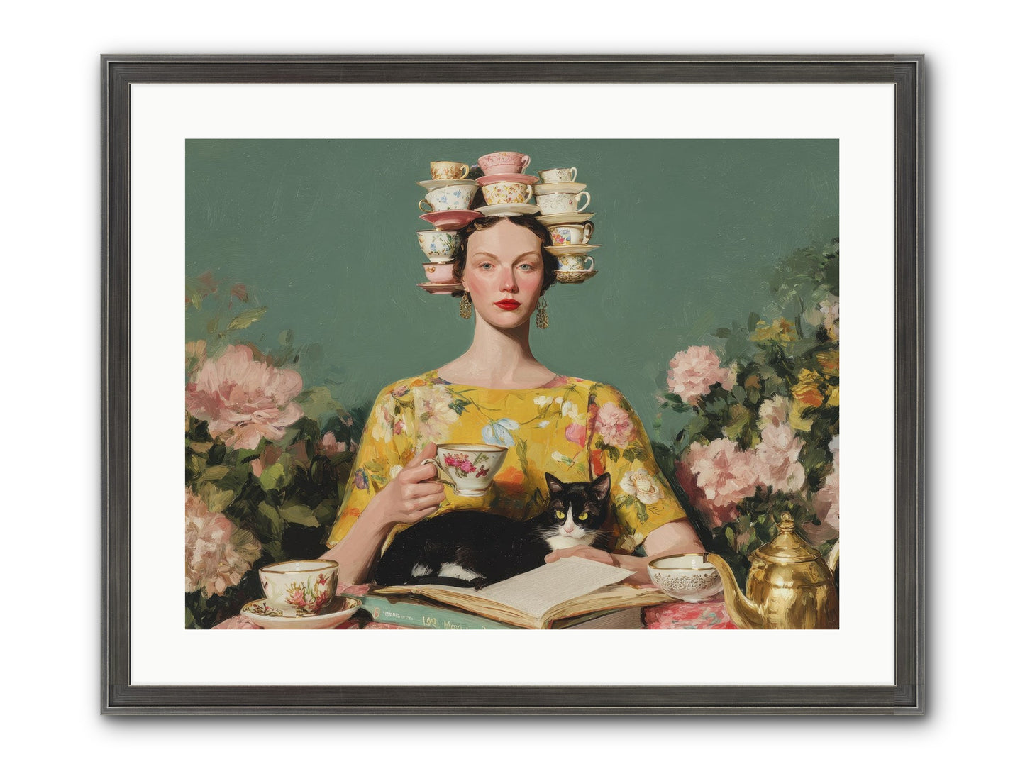 The Afternoon Empire Framed Print - Slimwoods Black/Silver 24x18