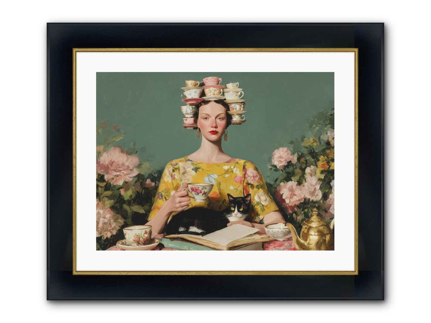 The Afternoon Empire Framed Print - Wide Black w/Gold 24x18