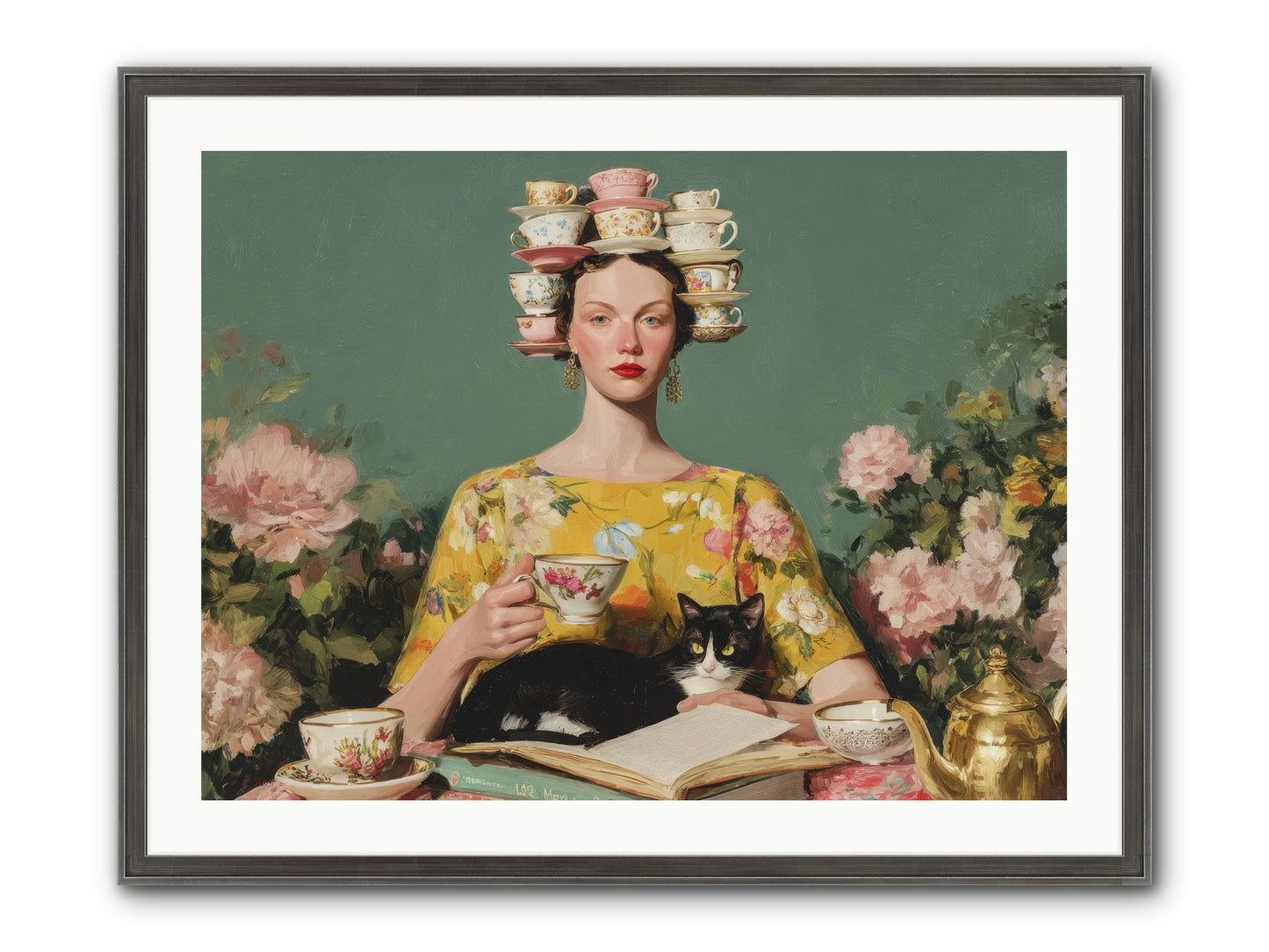 The Afternoon Empire Framed Print - Slimwoods Black/Silver 32x24