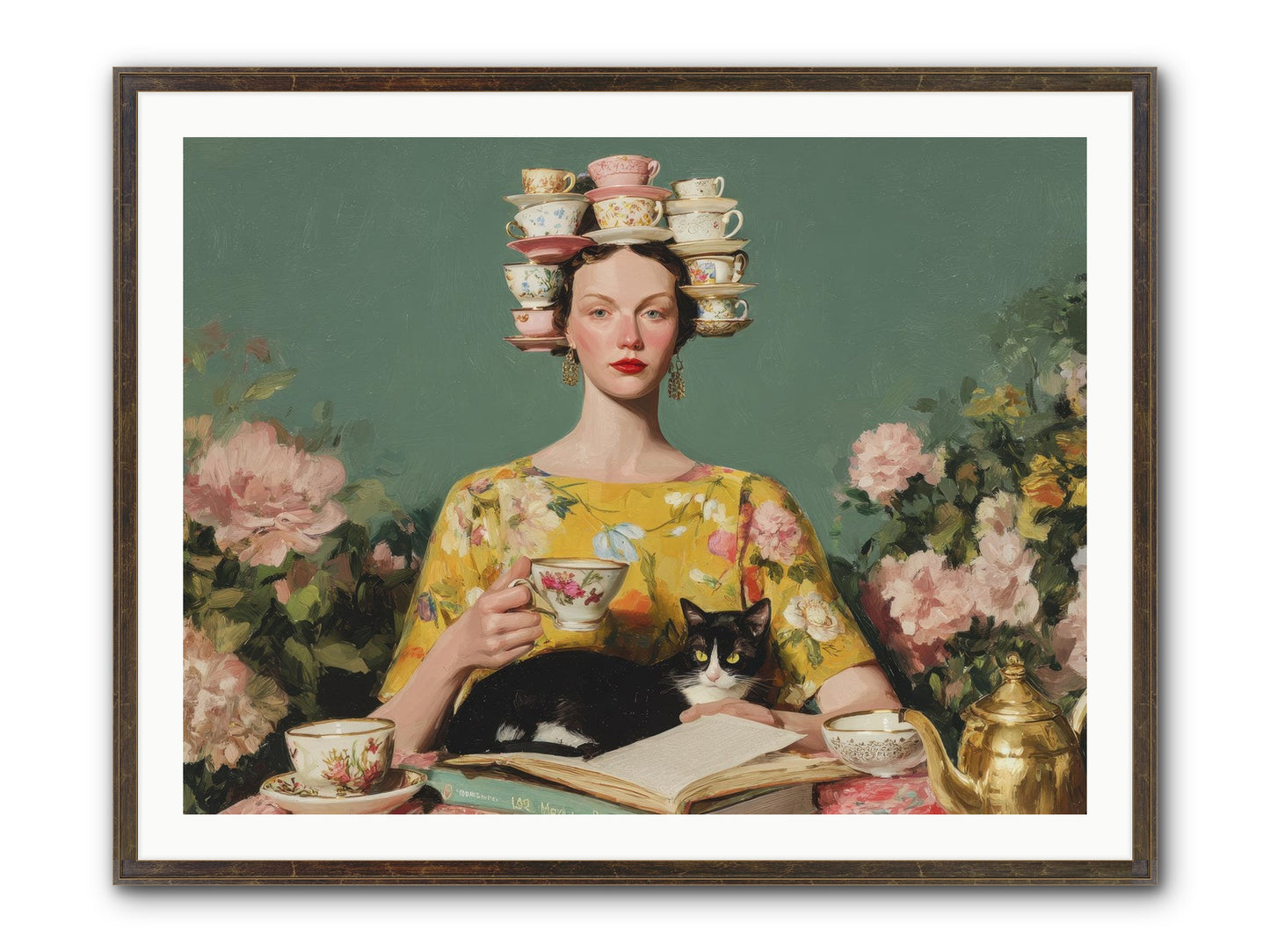 The Afternoon Empire Framed Print - Slimwoods Black/Gold 40x30