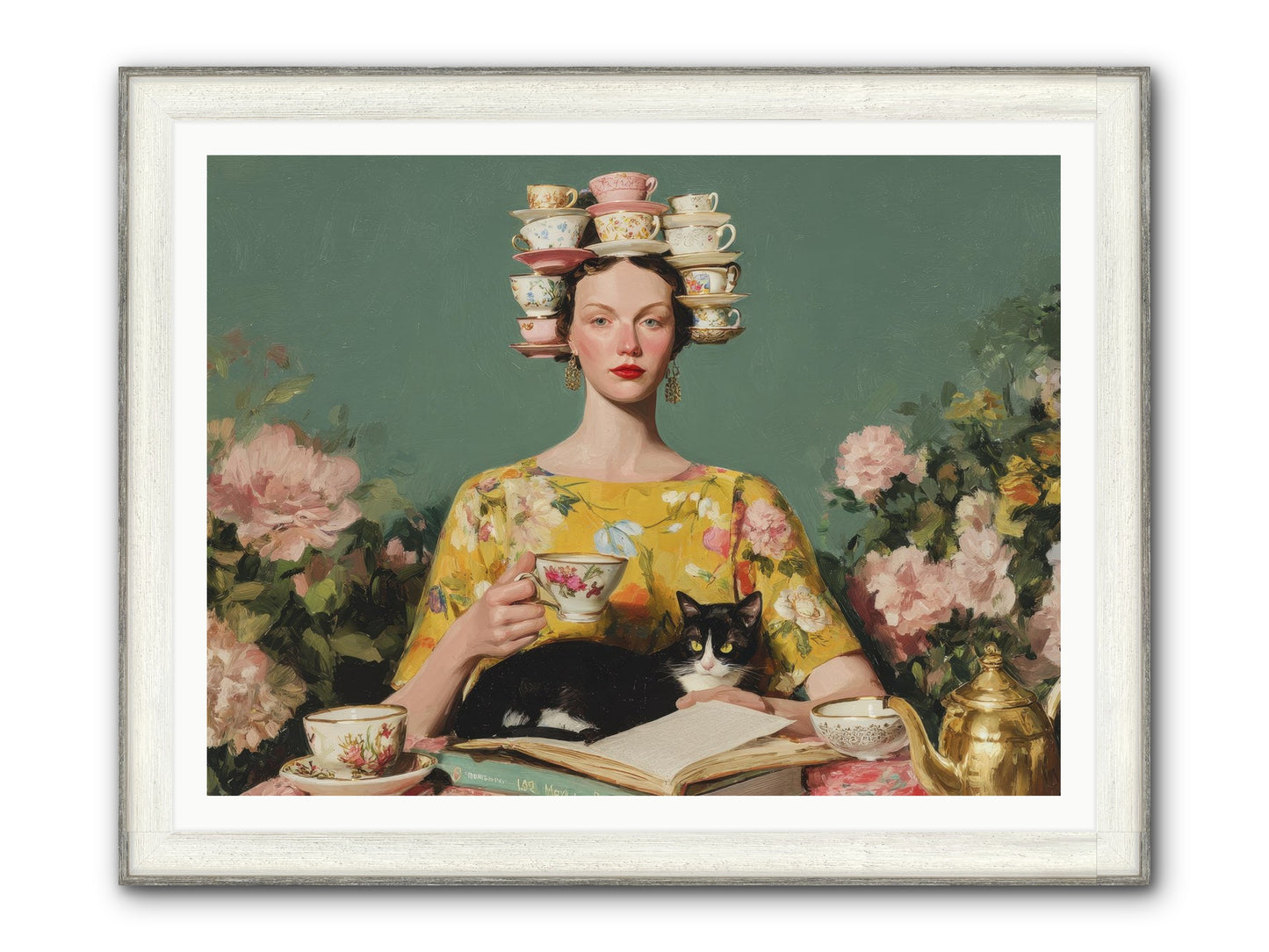The Afternoon Empire Framed Print - Driftwood White 48x36