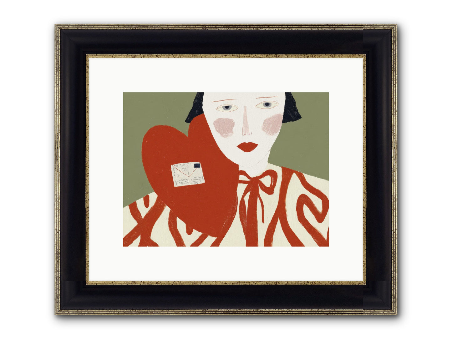 The Afternoon Love Declared Itself Framed Print - Black & Gold 12x9