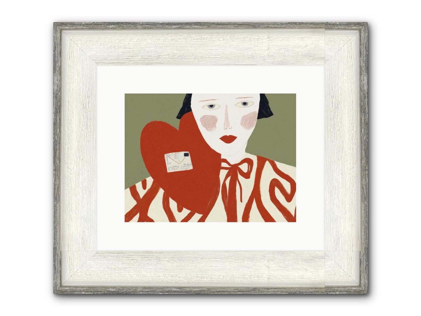 The Afternoon Love Declared Itself Framed Print - Driftwood White 12x9
