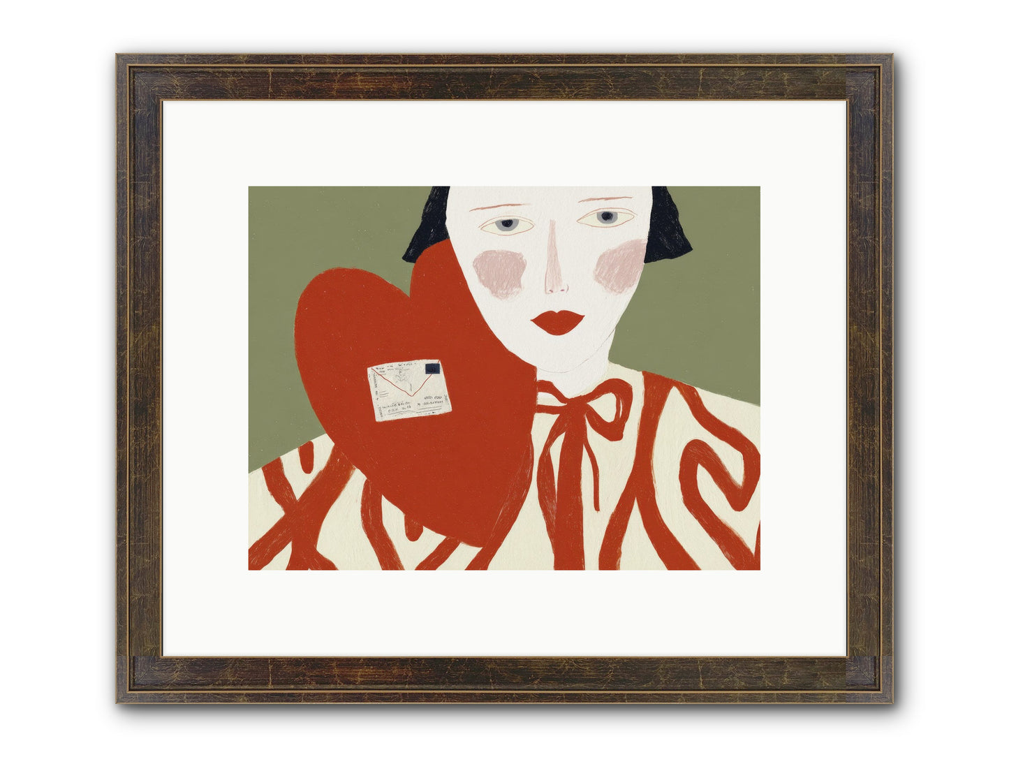 The Afternoon Love Declared Itself Framed Print - Slimwoods Black/Gold 12x9