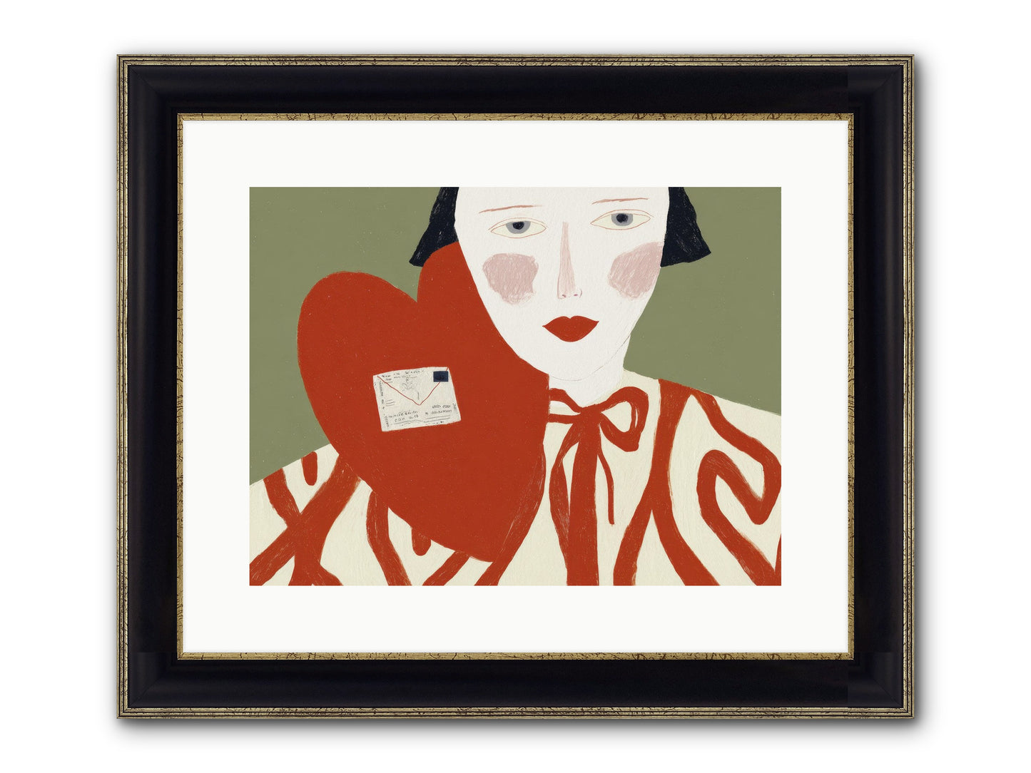 The Afternoon Love Declared Itself Framed Print - Black & Gold 16x12