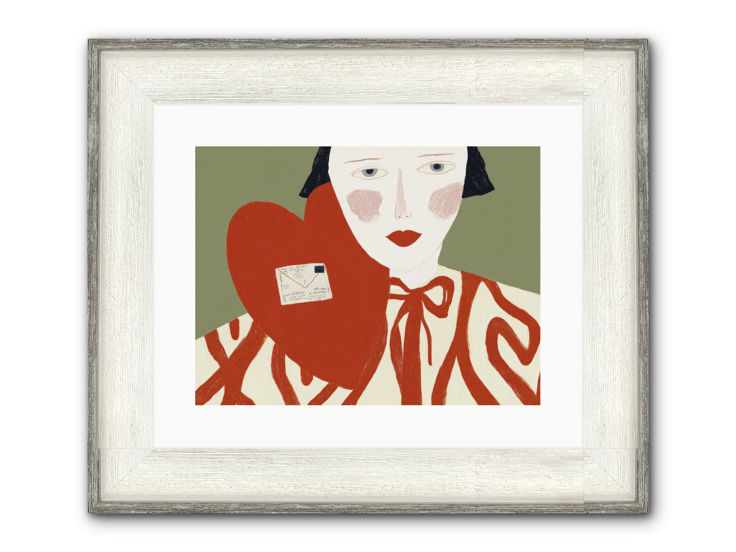 The Afternoon Love Declared Itself Framed Print - Driftwood White 16x12