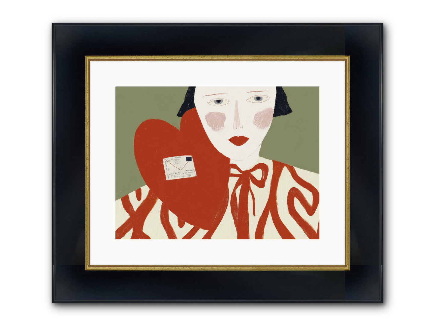 The Afternoon Love Declared Itself Framed Print - Wide Black w/Gold 16x12