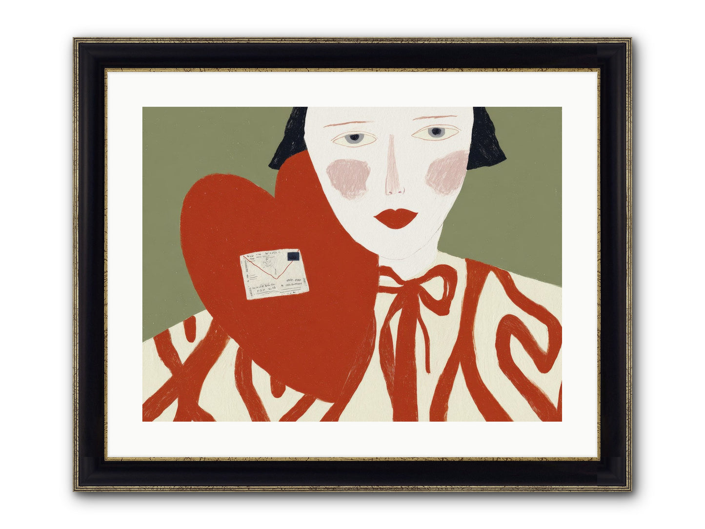 The Afternoon Love Declared Itself Framed Print - Black & Gold 24x18