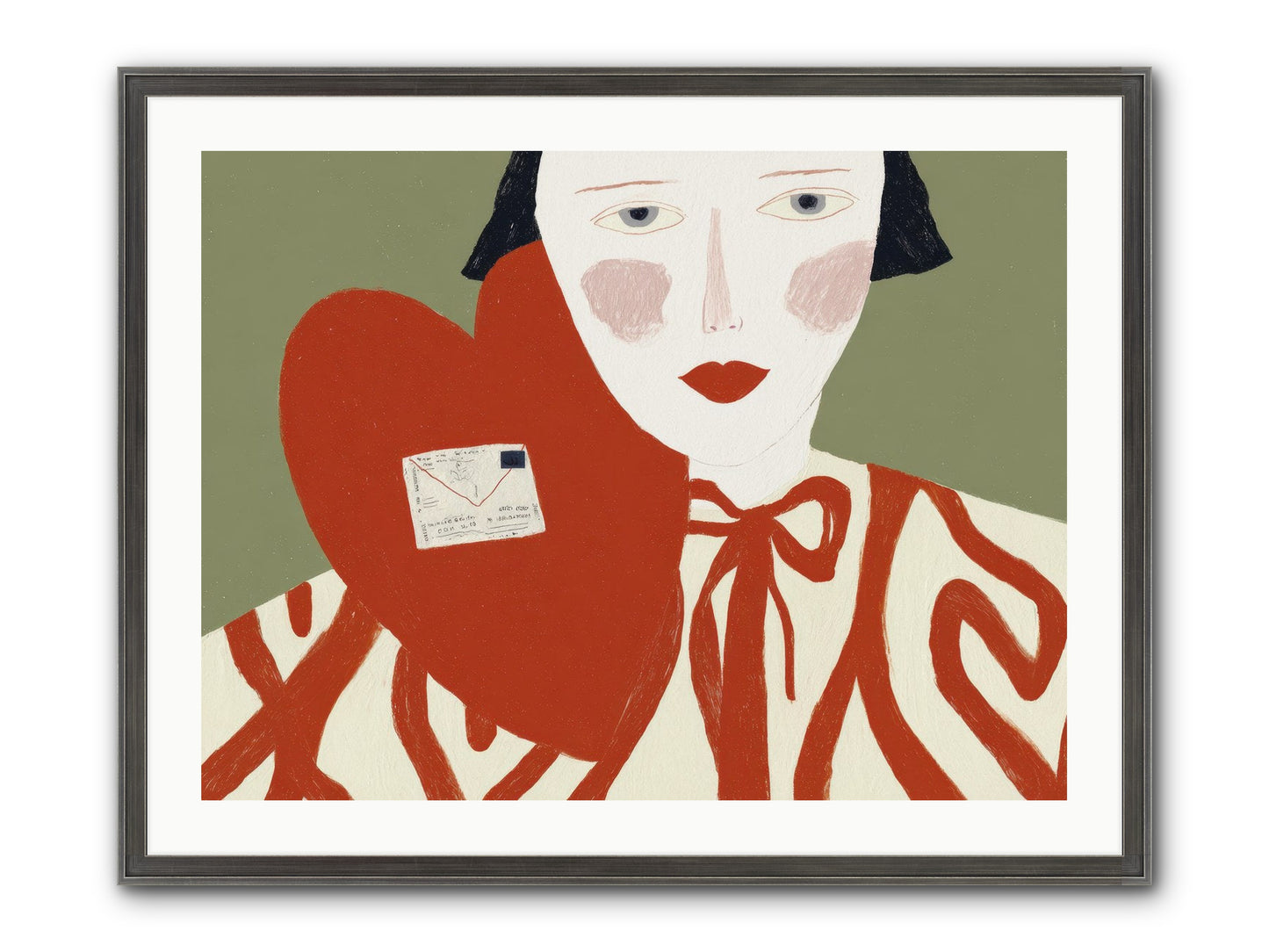 The Afternoon Love Declared Itself Framed Print - Slimwoods Black/Silver 32x24