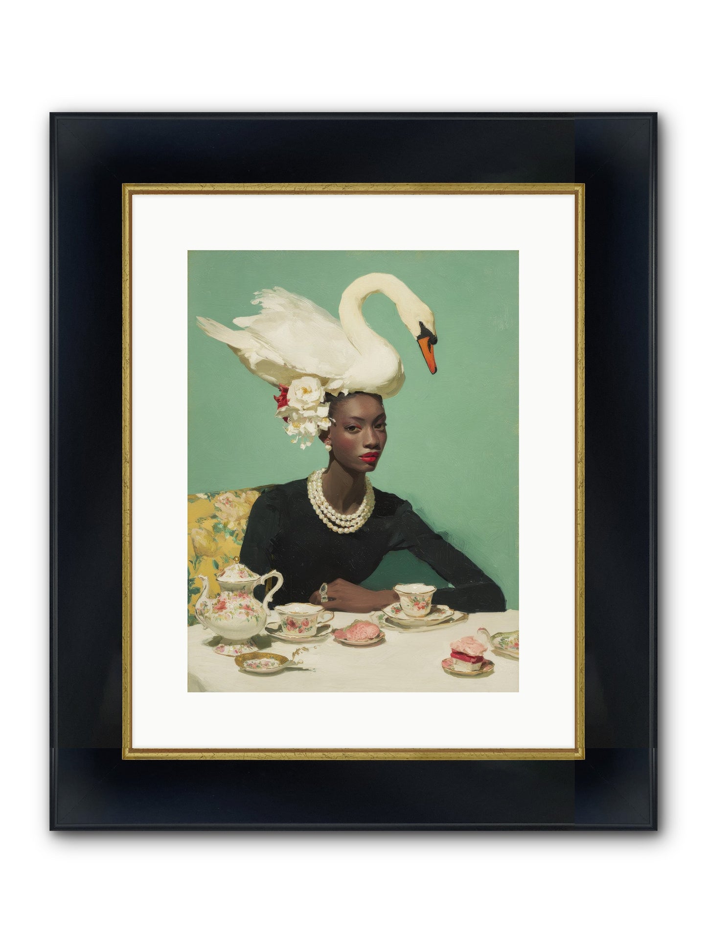 The Afternoon Rebellion Framed Print - Wide Black w/Gold 12x16
