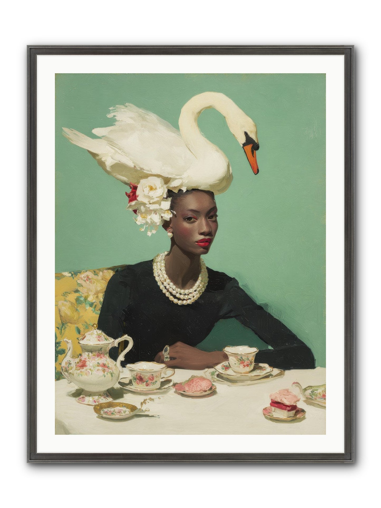 The Afternoon Rebellion Framed Print - Slimwoods Black/Silver 30x40