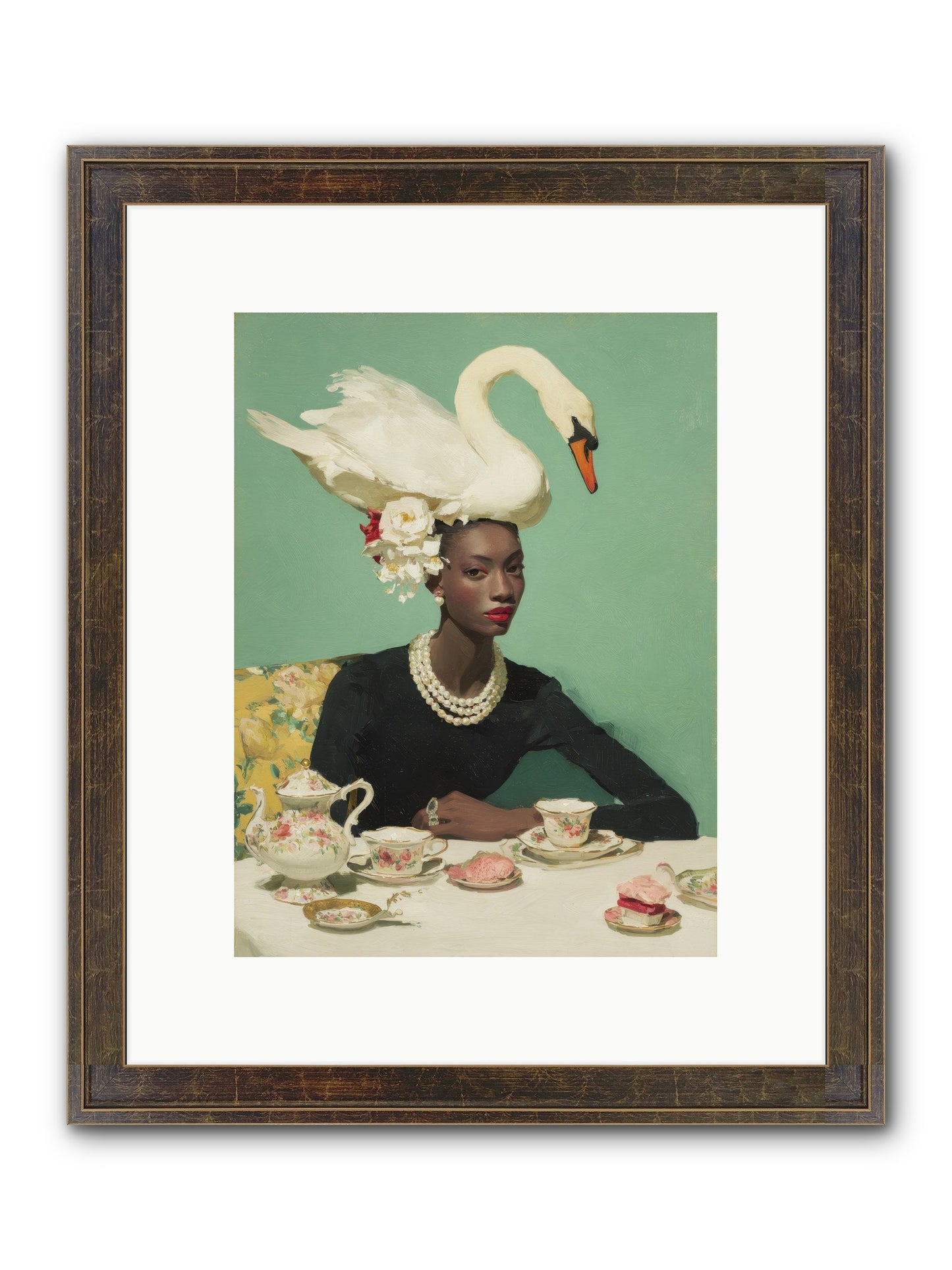The Afternoon Rebellion Framed Print - Slimwoods Black/Gold 9x12
