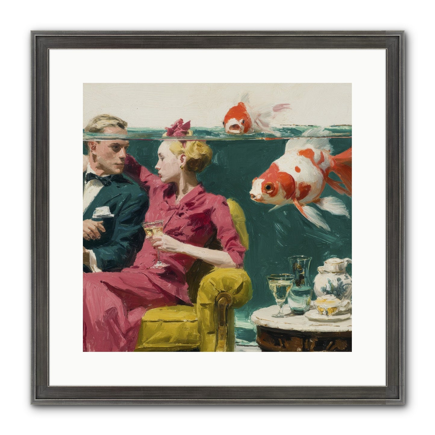 The Afternoon Revision Framed Print - Slimwoods Black/Silver 16x16