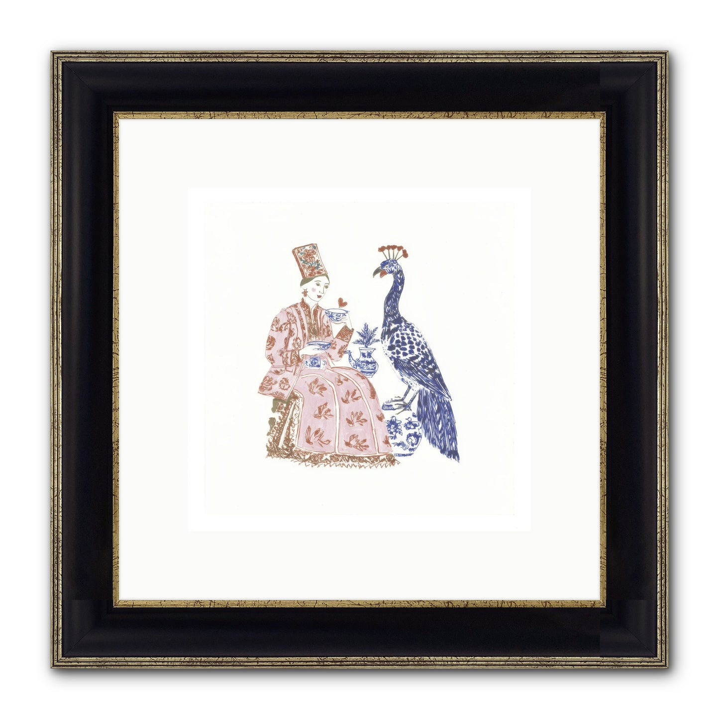 The Alchemist Of Small Feelings Framed Print - Black & Gold 10x10