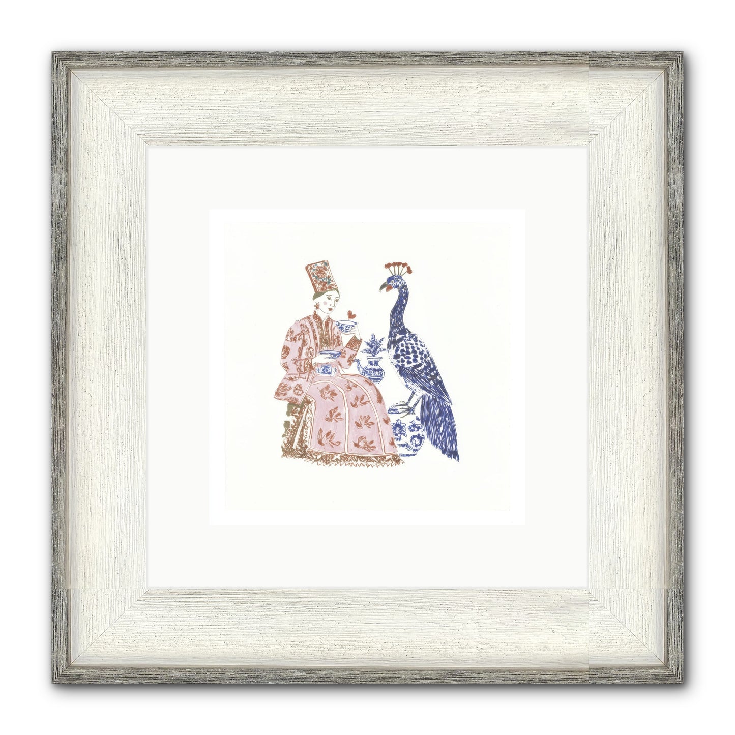 The Alchemist Of Small Feelings Framed Print - Driftwood White 10x10