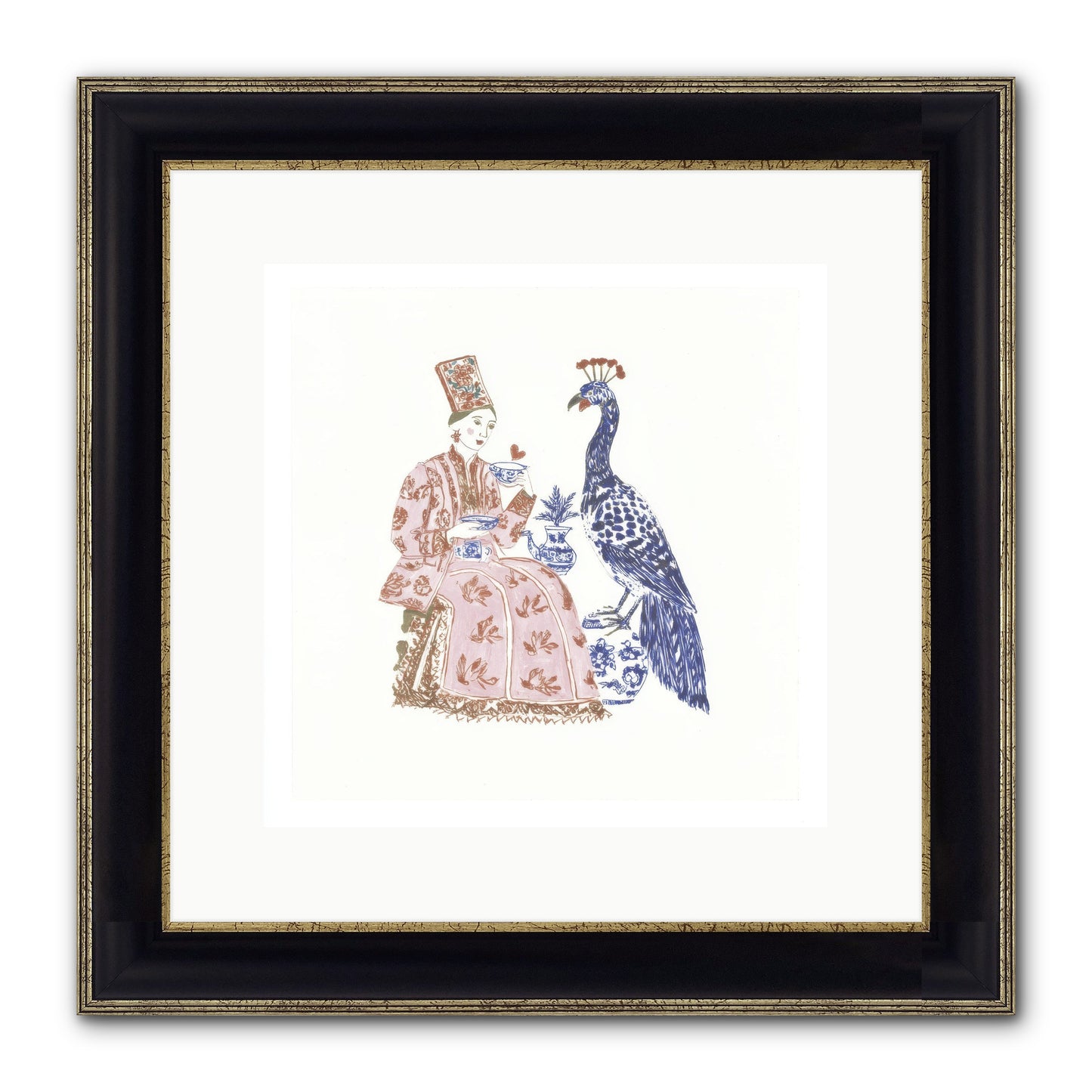 The Alchemist Of Small Feelings Framed Print - Black & Gold 12x12