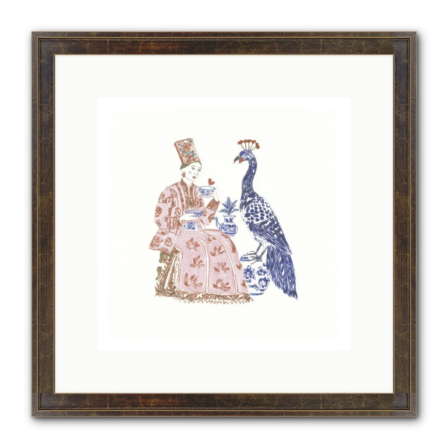 The Alchemist Of Small Feelings Framed Print - Slimwoods Black/Gold 12x12