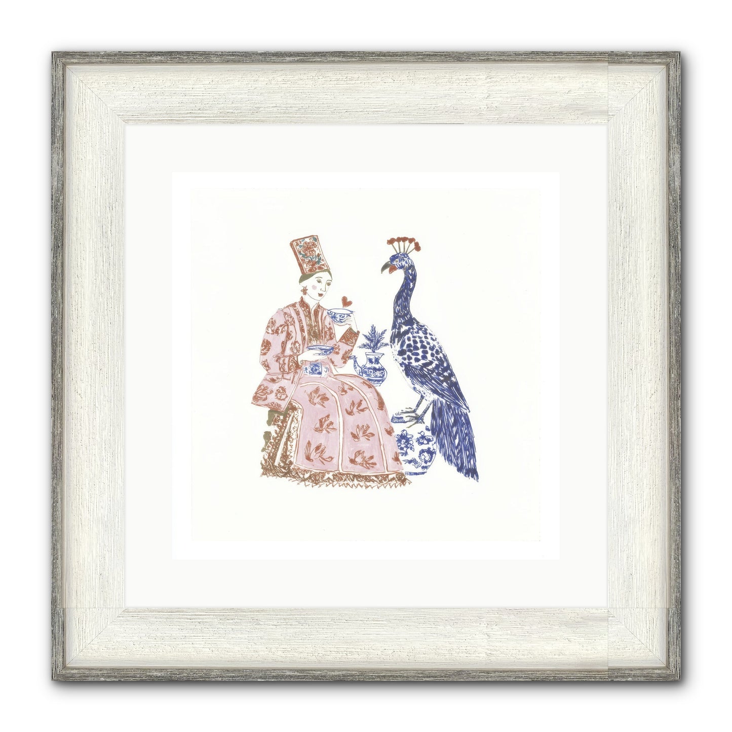The Alchemist Of Small Feelings Framed Print - Driftwood White 16x16