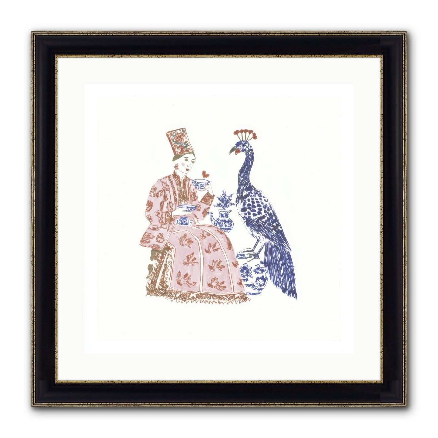 The Alchemist Of Small Feelings Framed Print - Black & Gold 20x20