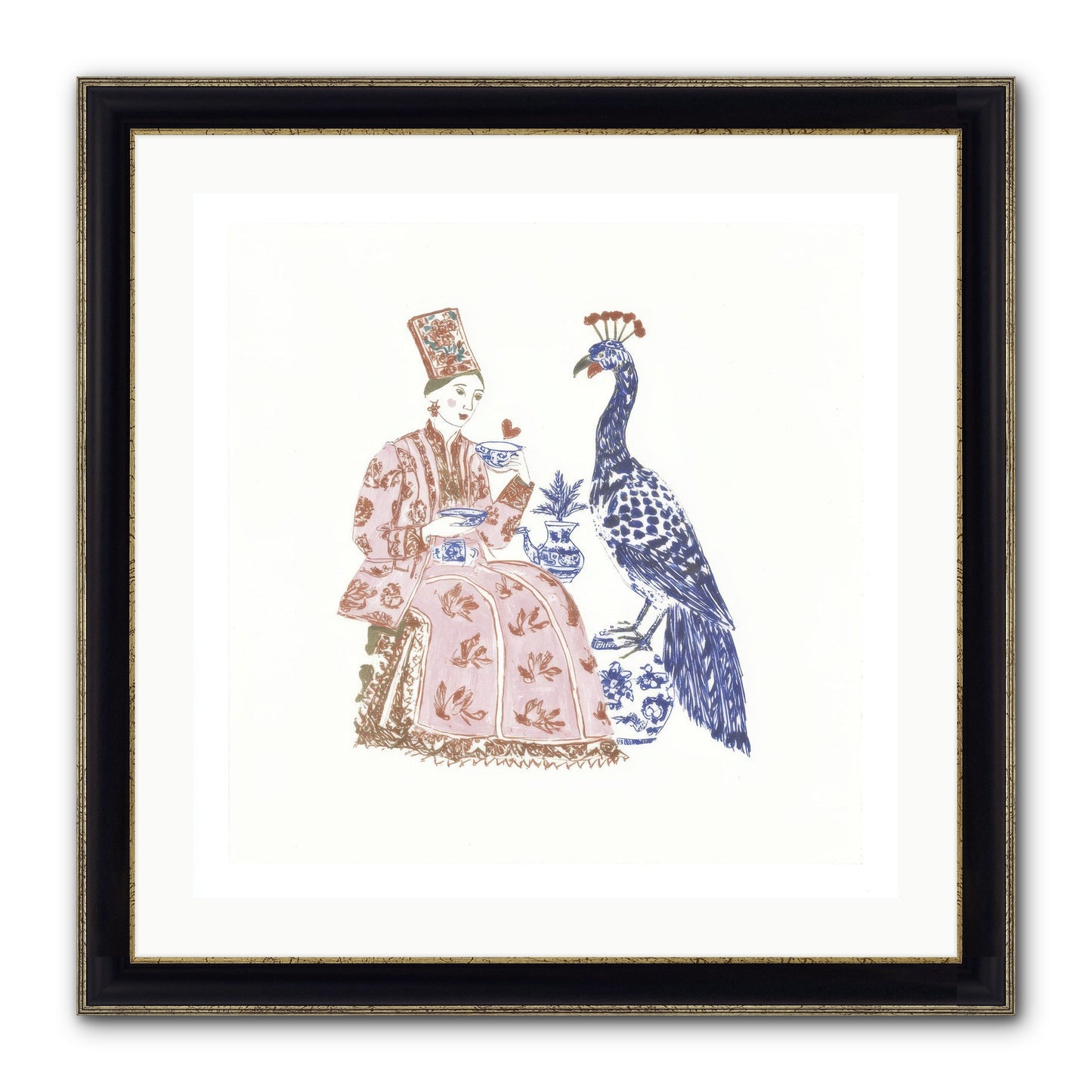 The Alchemist Of Small Feelings Framed Print - Black & Gold 24x24