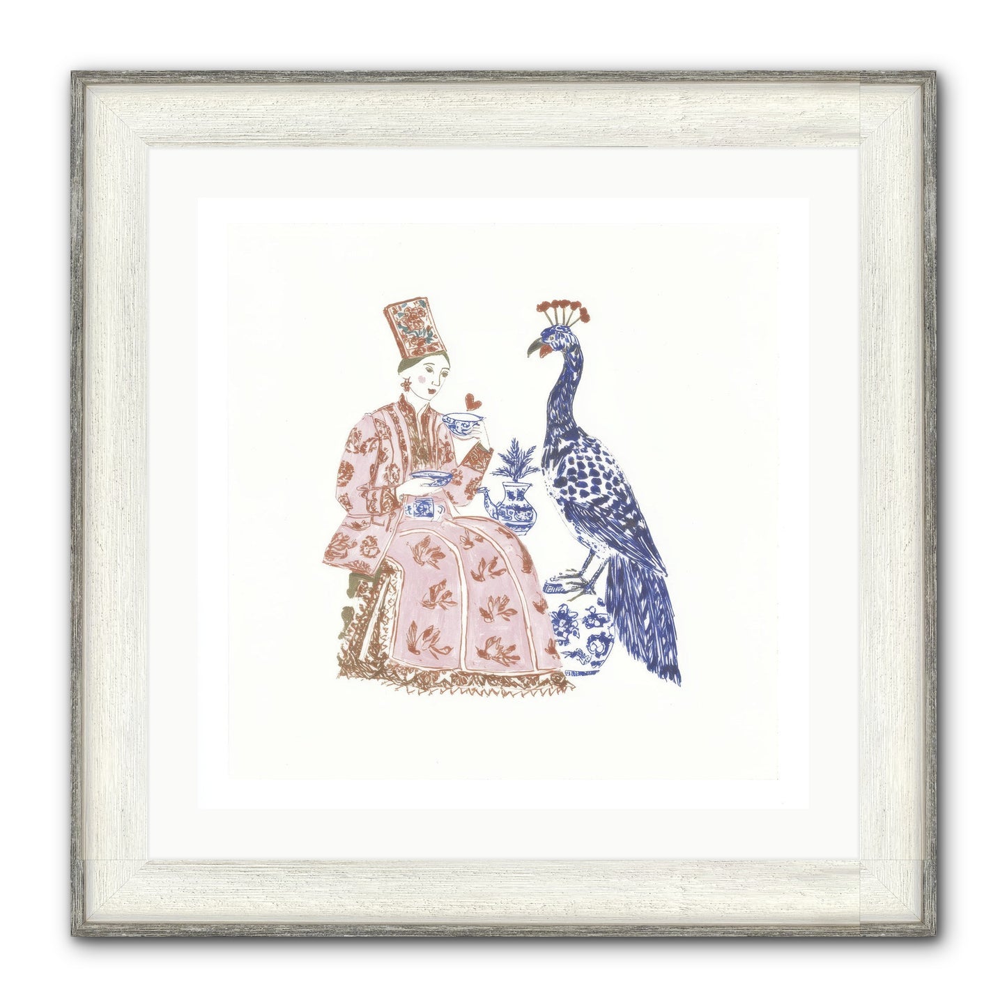 The Alchemist Of Small Feelings Framed Print - Driftwood White 24x24