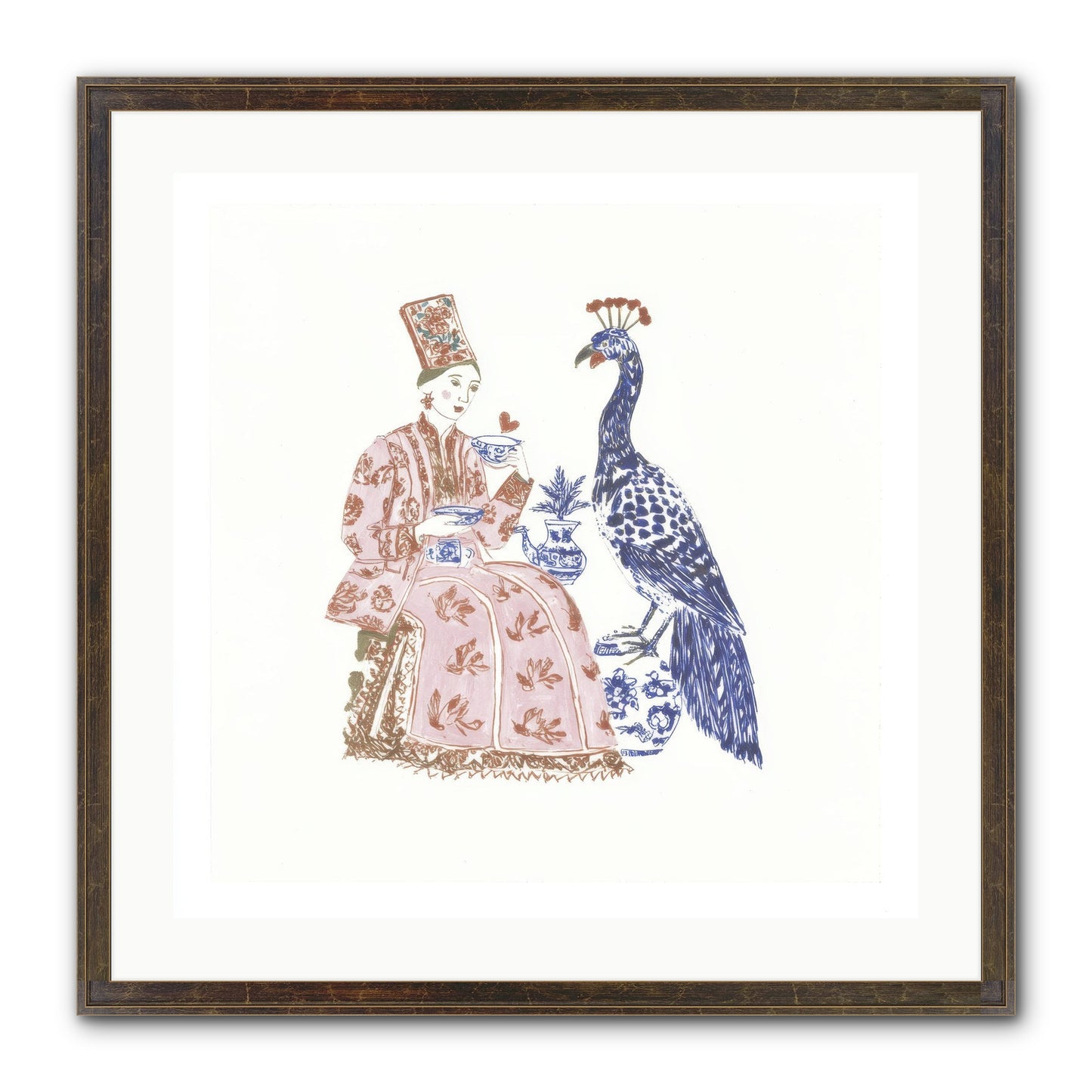 The Alchemist Of Small Feelings Framed Print - Slimwoods Black/Gold 24x24