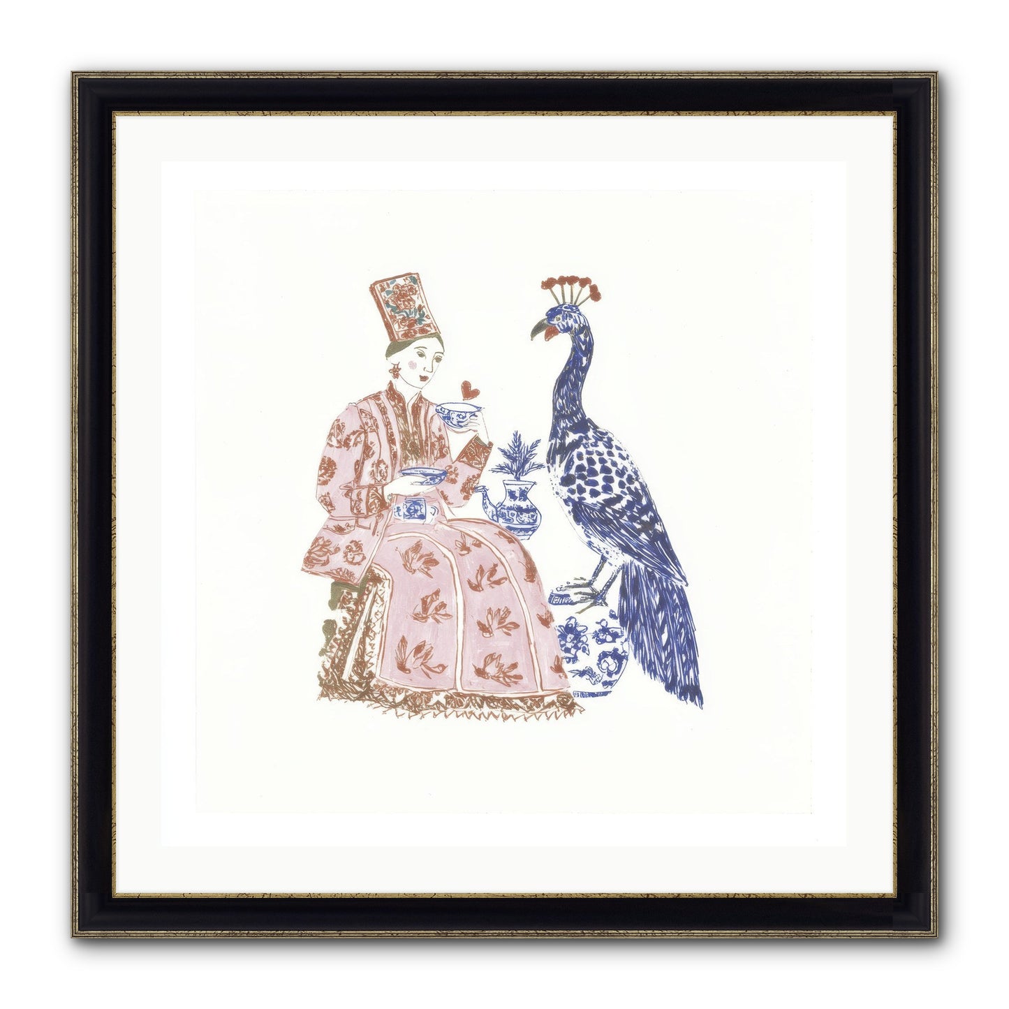 The Alchemist Of Small Feelings Framed Print - Black & Gold 30x30