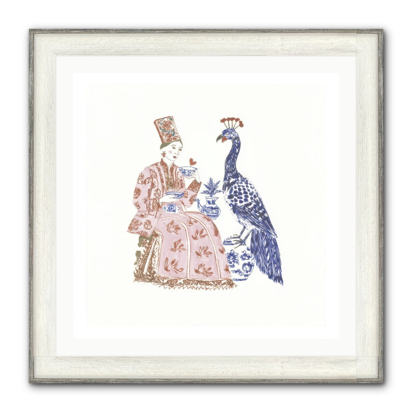 The Alchemist Of Small Feelings Framed Print - Driftwood White 30x30