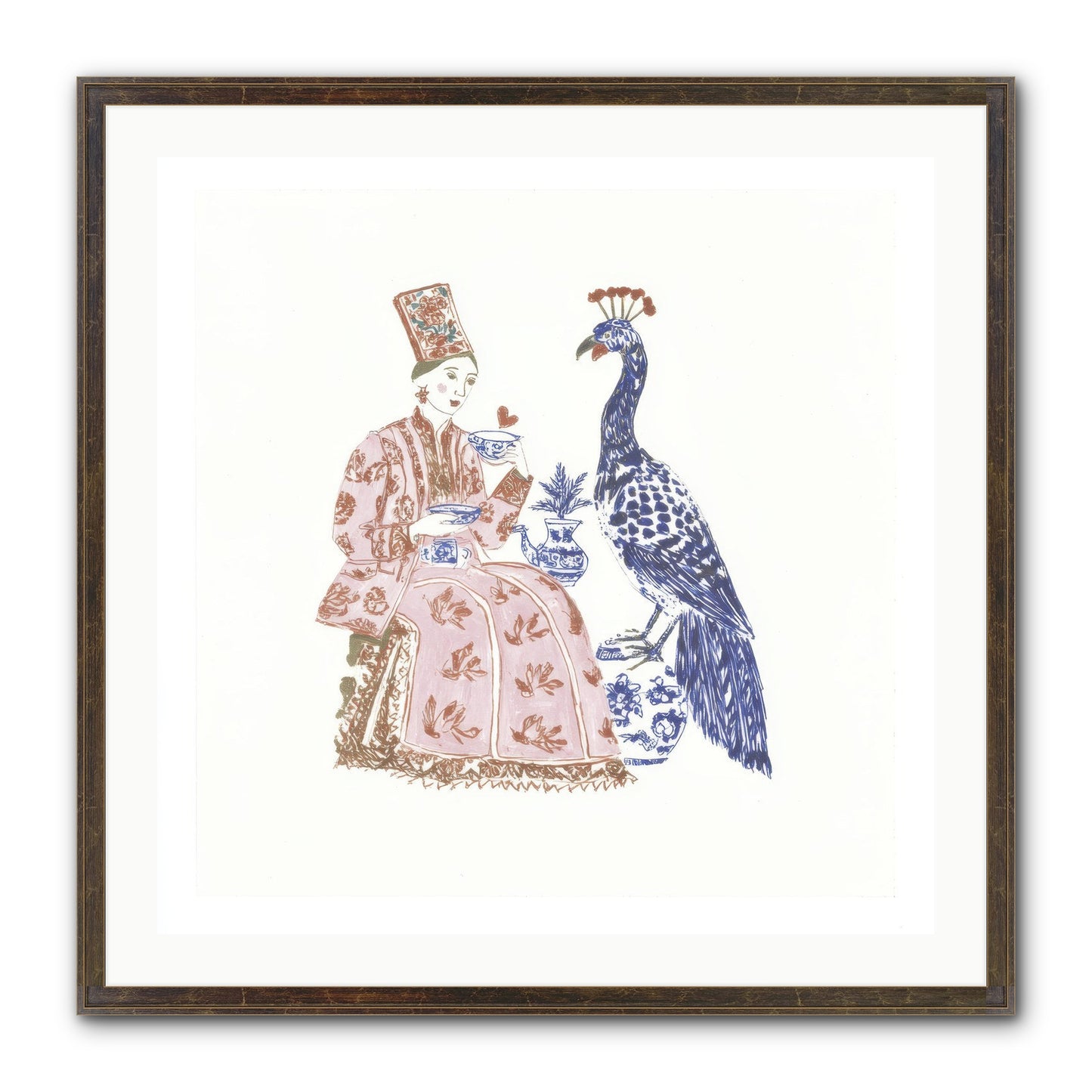 The Alchemist Of Small Feelings Framed Print - Slimwoods Black/Gold 30x30