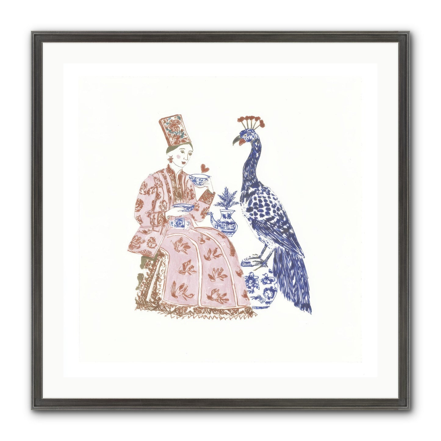 The Alchemist Of Small Feelings Framed Print - Slimwoods Black/Silver 30x30