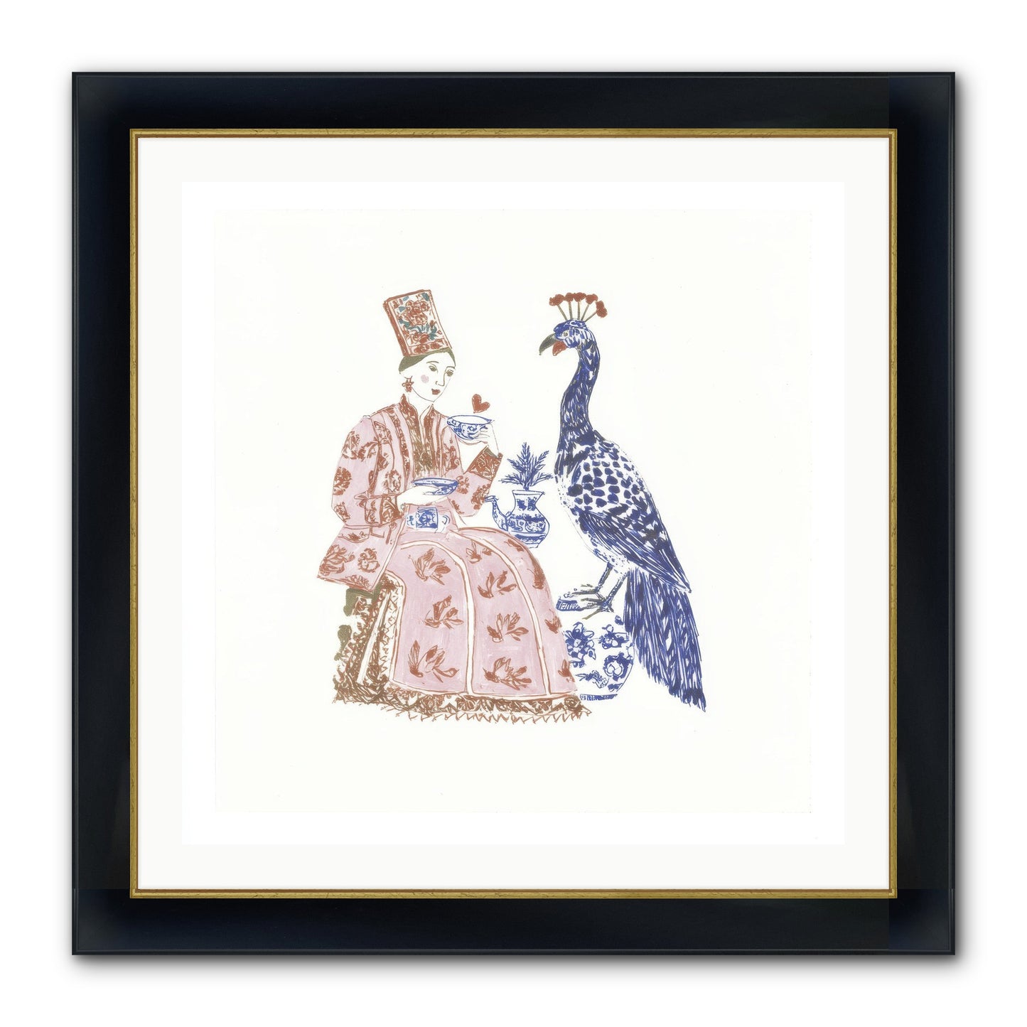The Alchemist Of Small Feelings Framed Print - Wide Black w/Gold 30x30