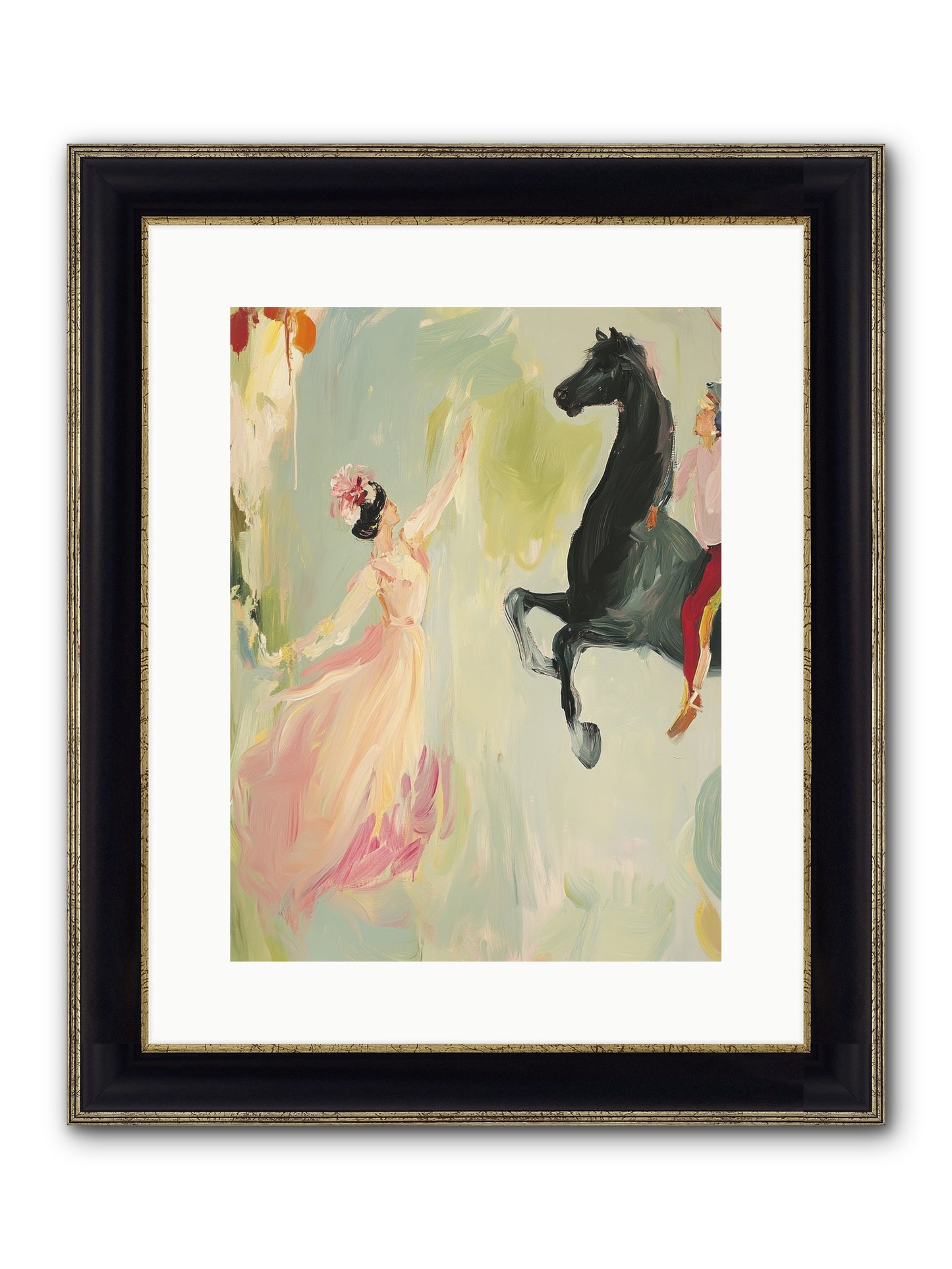 The Answer I Never Asked Framed Print - Black & Gold 12x16