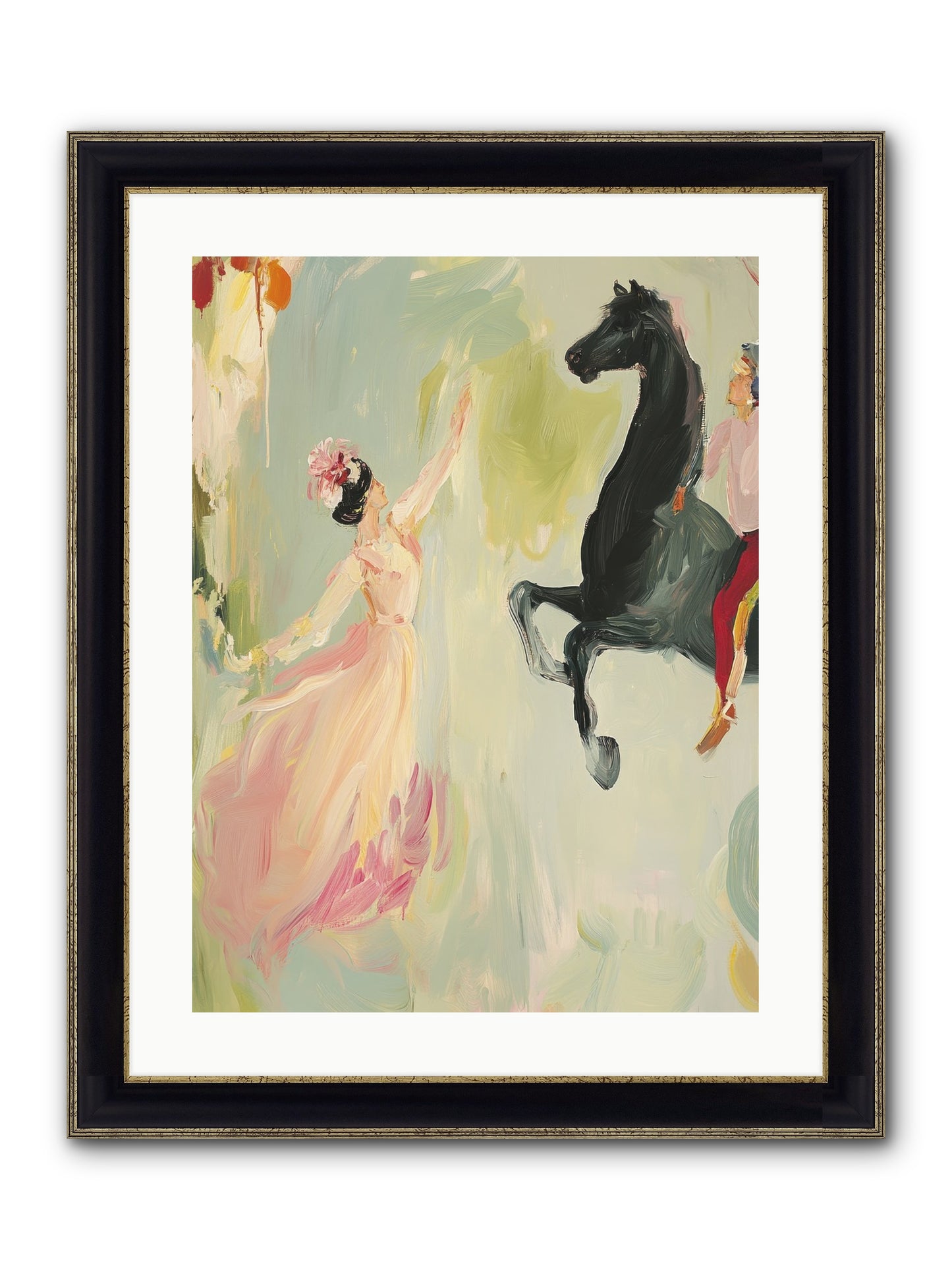 The Answer I Never Asked Framed Print - Black & Gold 18x24